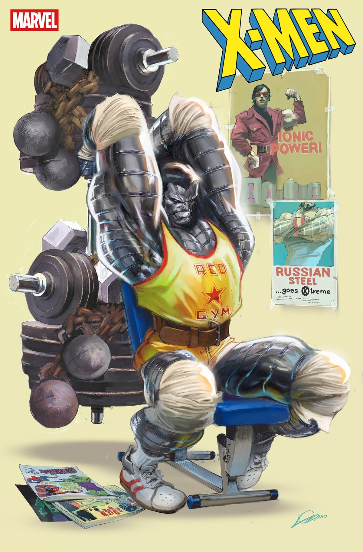 Marvel Comic Books X-MEN #34 ALEXANDER LOZANO 80'S COLOSSUS VARIANT 75960620920003421 PRH-75960620920003421