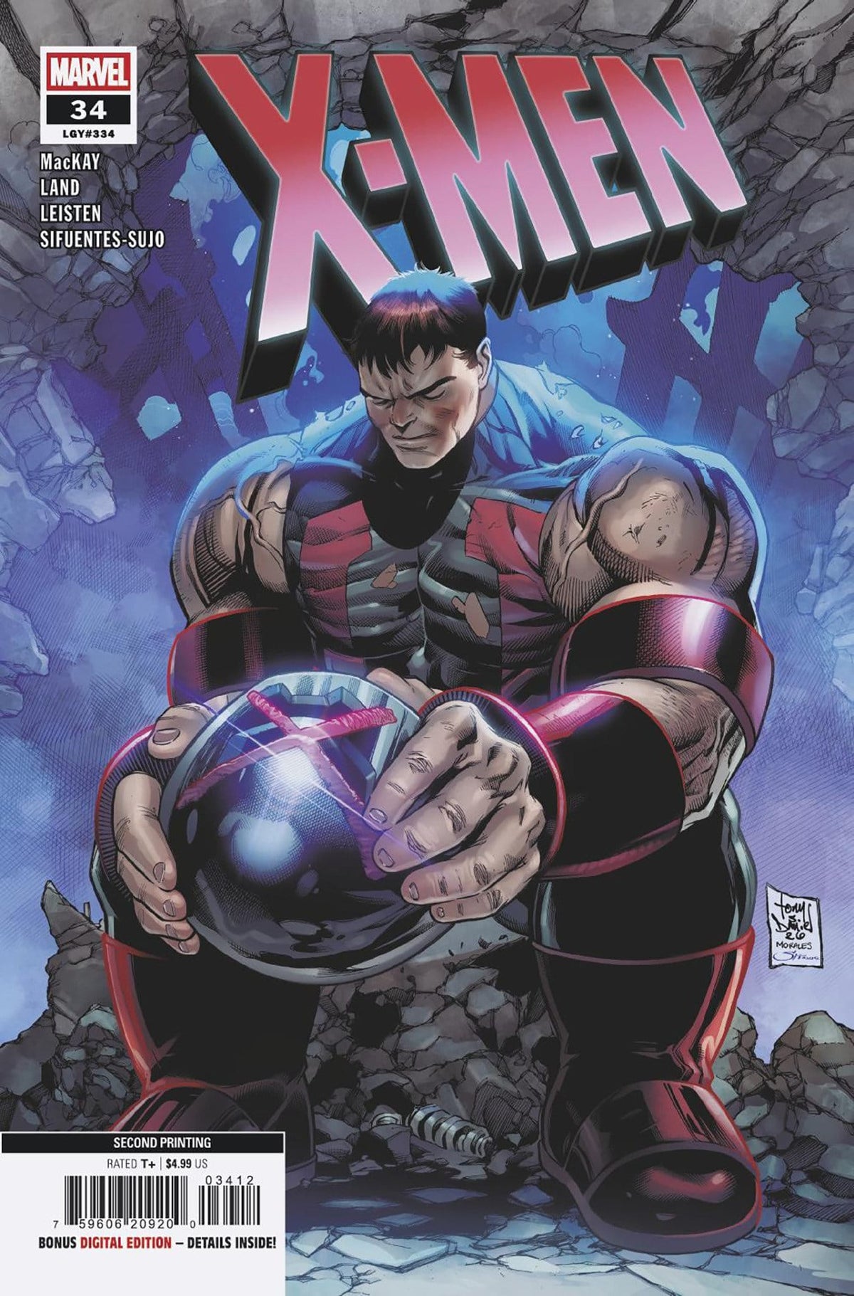 Marvel Comic Books X-MEN #34 TONY DANIEL 2ND PRINTING VARIANT 75960620920003412 PRH-75960620920003412