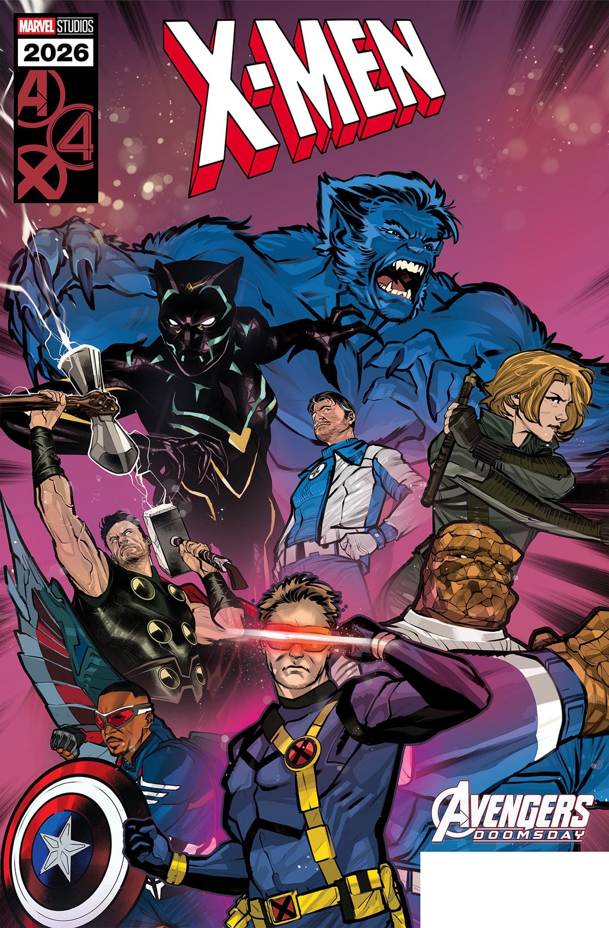 Marvel Comic Books X-MEN #41 COVER E GUILHERME BALBI MARVEL STUDIOS DOOMSDAY VARIANT [DNX] (Release Date: 11/11/2026) 75960620920004151 PRH-75960620920004151