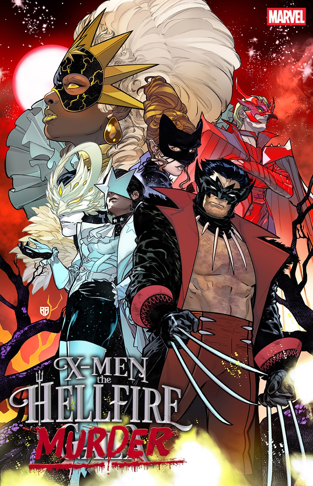 Marvel Comic Books X-MEN: THE HELLFIRE MURDER #1 R.B. SILVA VARIANT 75960621580500121 PRH-75960621580500121