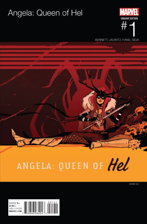 MARVEL COMICS Comic Books ANGELA QUEEN OF HEL #1 WU HIP HOP VAR 75960608404300131