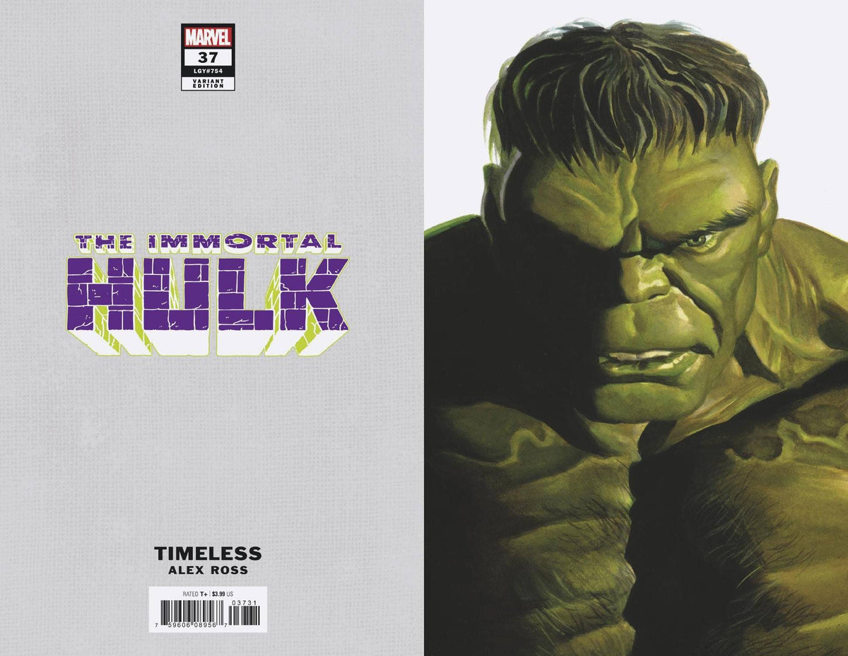 MARVEL COMICS Comic Books IMMORTAL HULK #37 ALEX ROSS HULK TIMELESS VAR