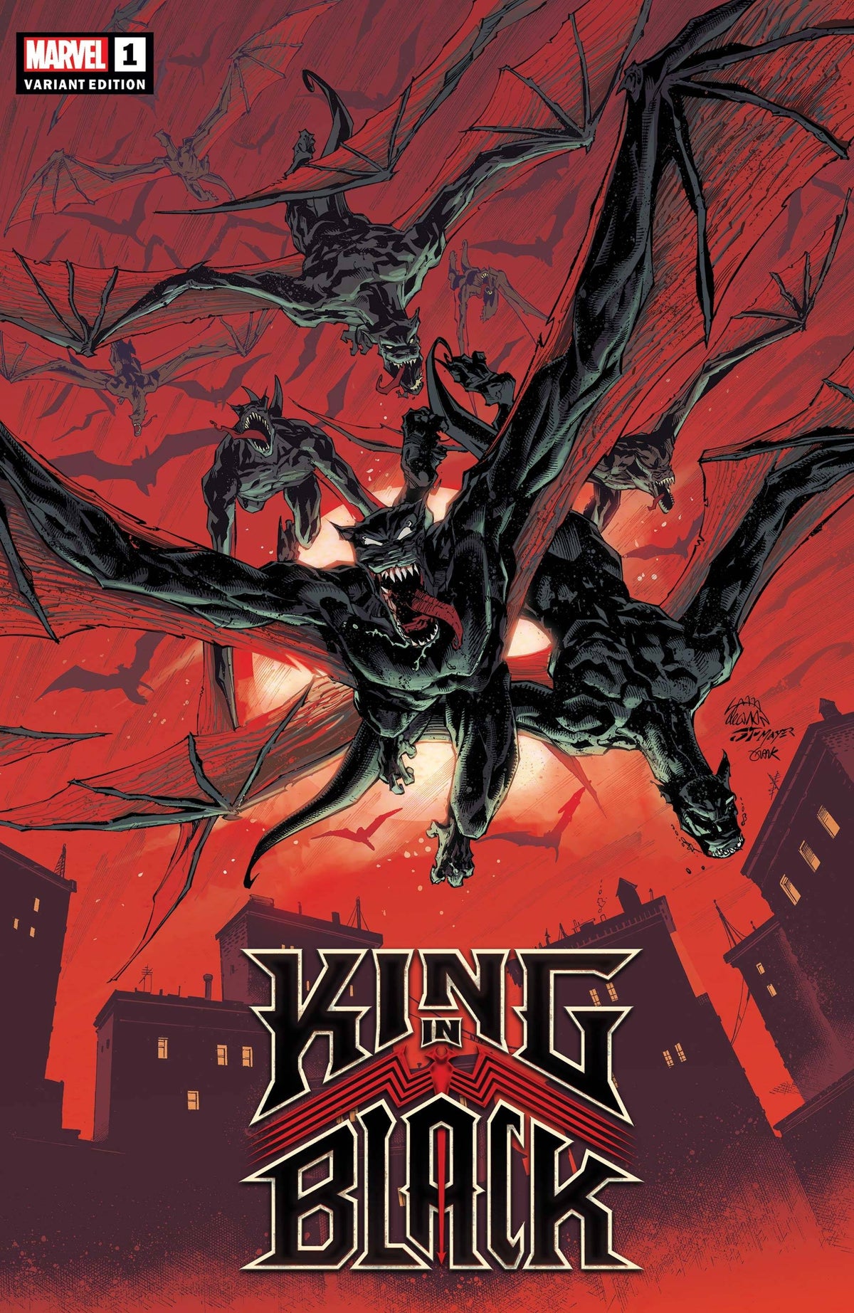 MARVEL COMICS Comic Books KING IN BLACK #1 (OF 5) STEGMAN DARKNESS REIGNS VAR 75960609863700151