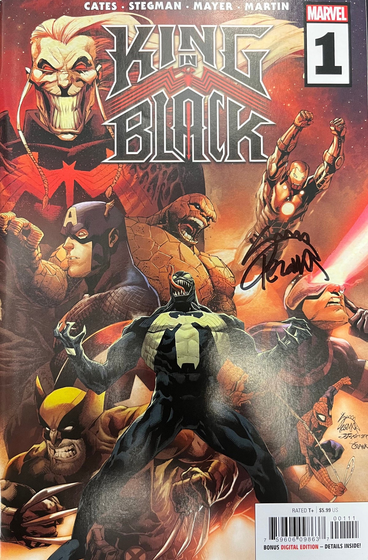 MARVEL COMICS Comic Books KING IN BLACK #1 [SIGNED BY RYAN STEGMAN] 75960609863700111-SIGNED