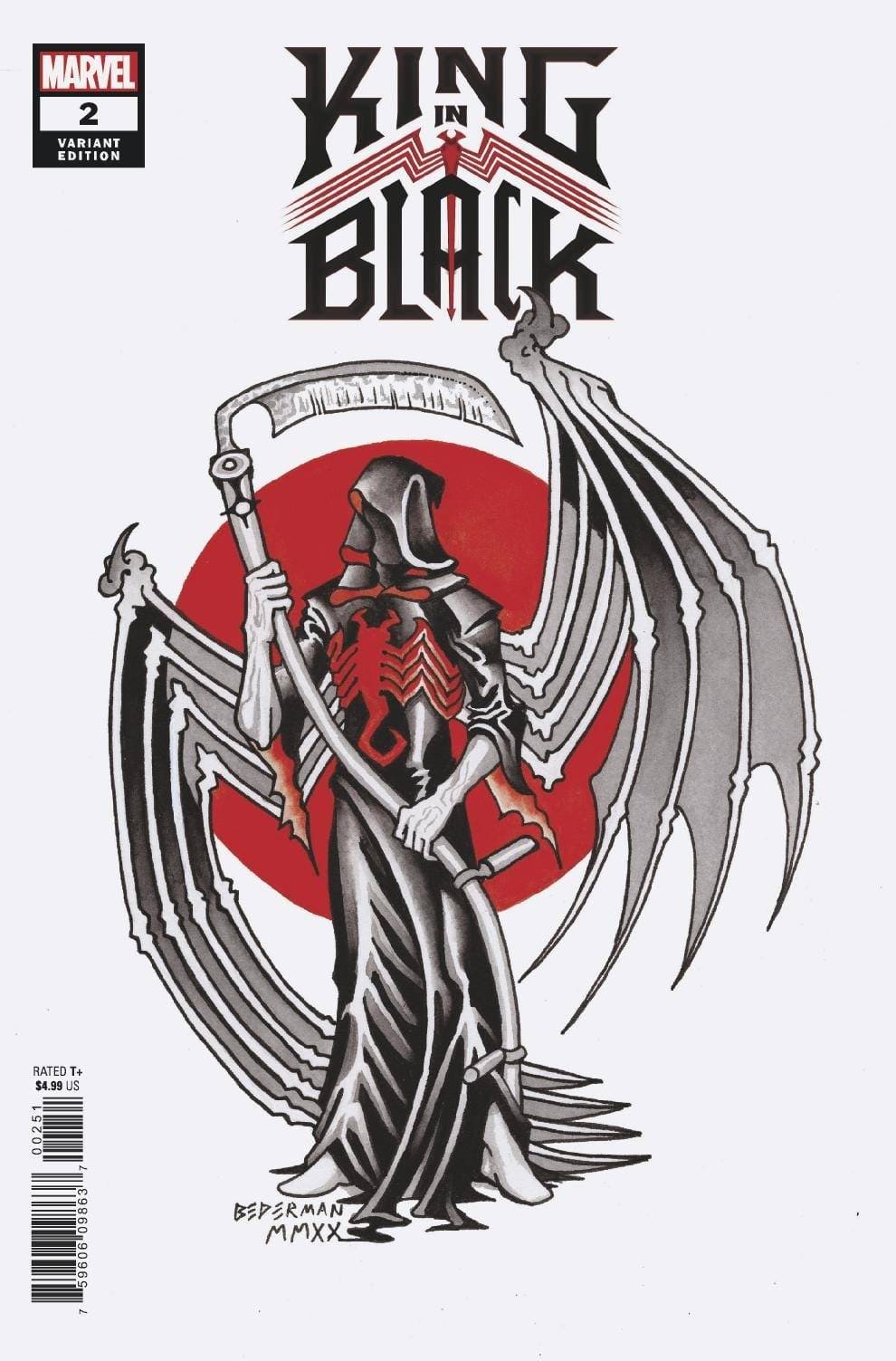 MARVEL COMICS Comic Books KING IN BLACK #2 (OF 5) BEDERMAN TATTOO VAR 75960609863700251