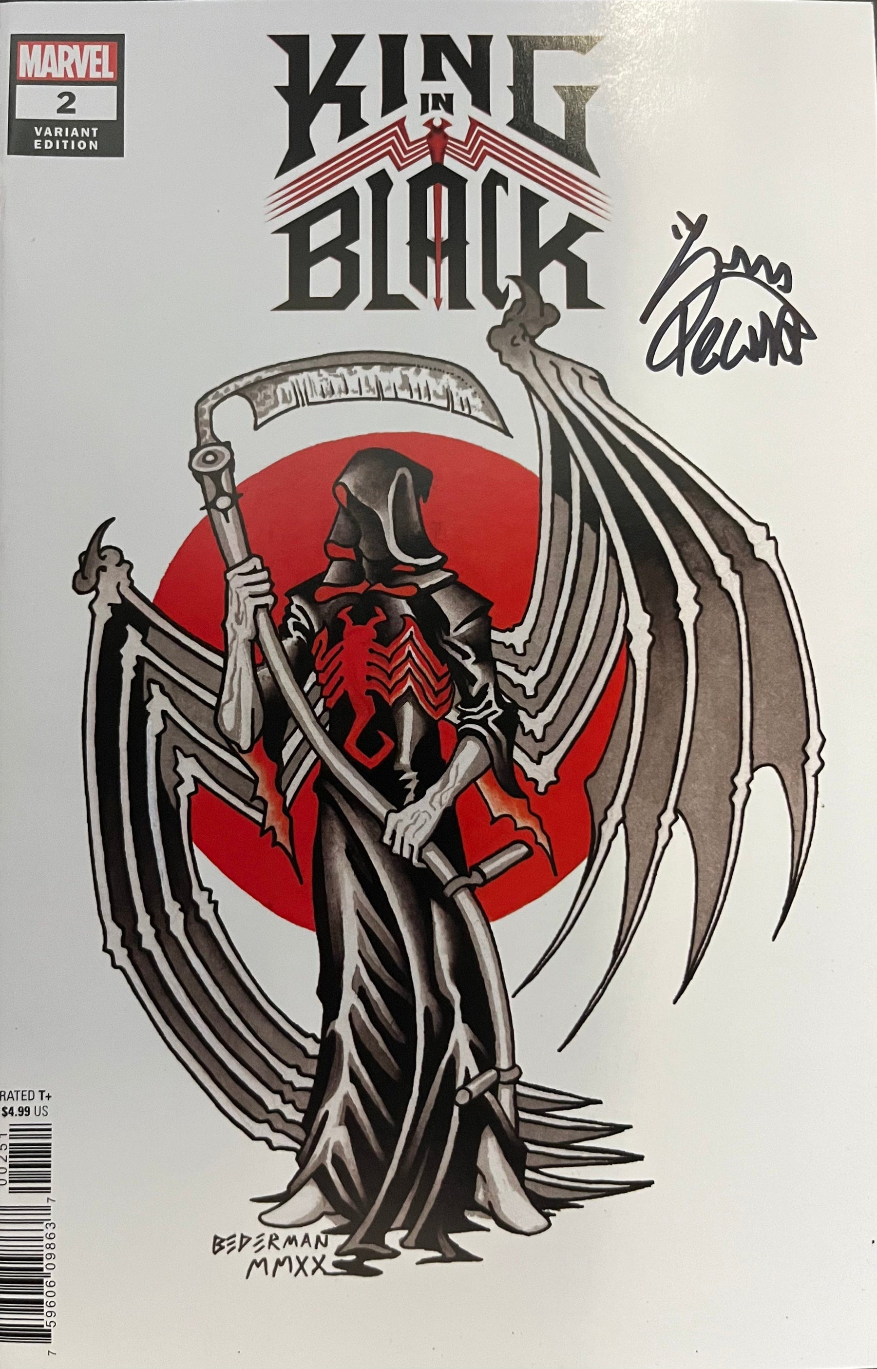 KING IN BLACK #2 (OF 5) BEDERMAN TATTOO VAR [SIGNED BY RYAN STEGMAN]