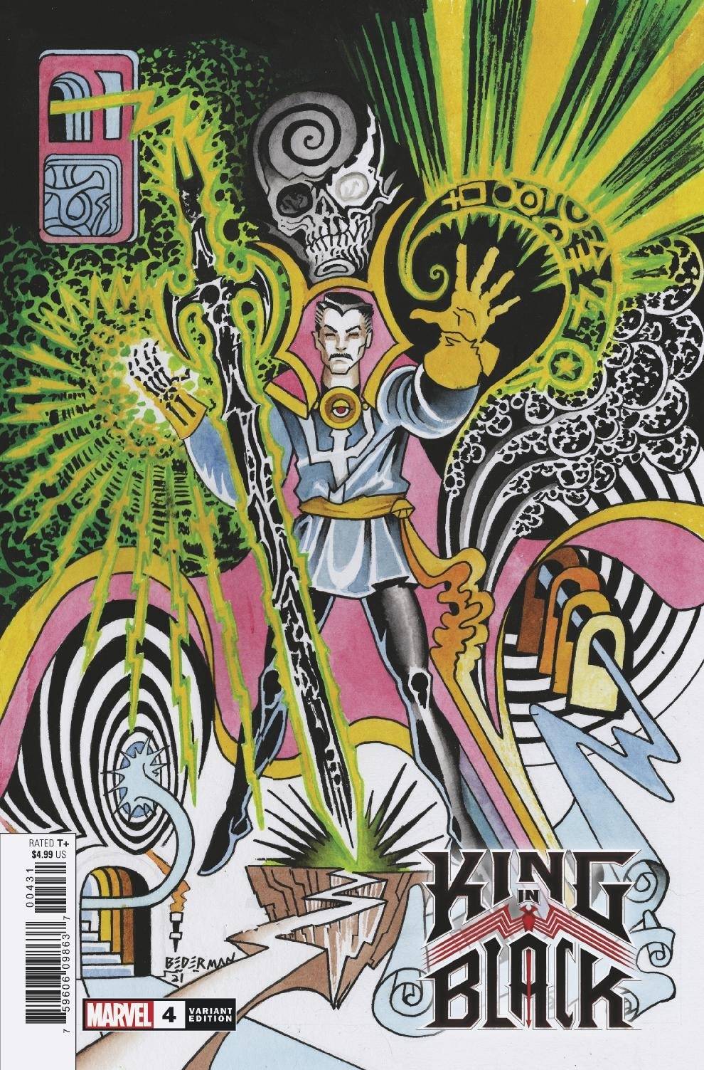 MARVEL COMICS Comic Books KING IN BLACK #4 (OF 5) BEDERMAN TATTOO VAR 75960609863700431