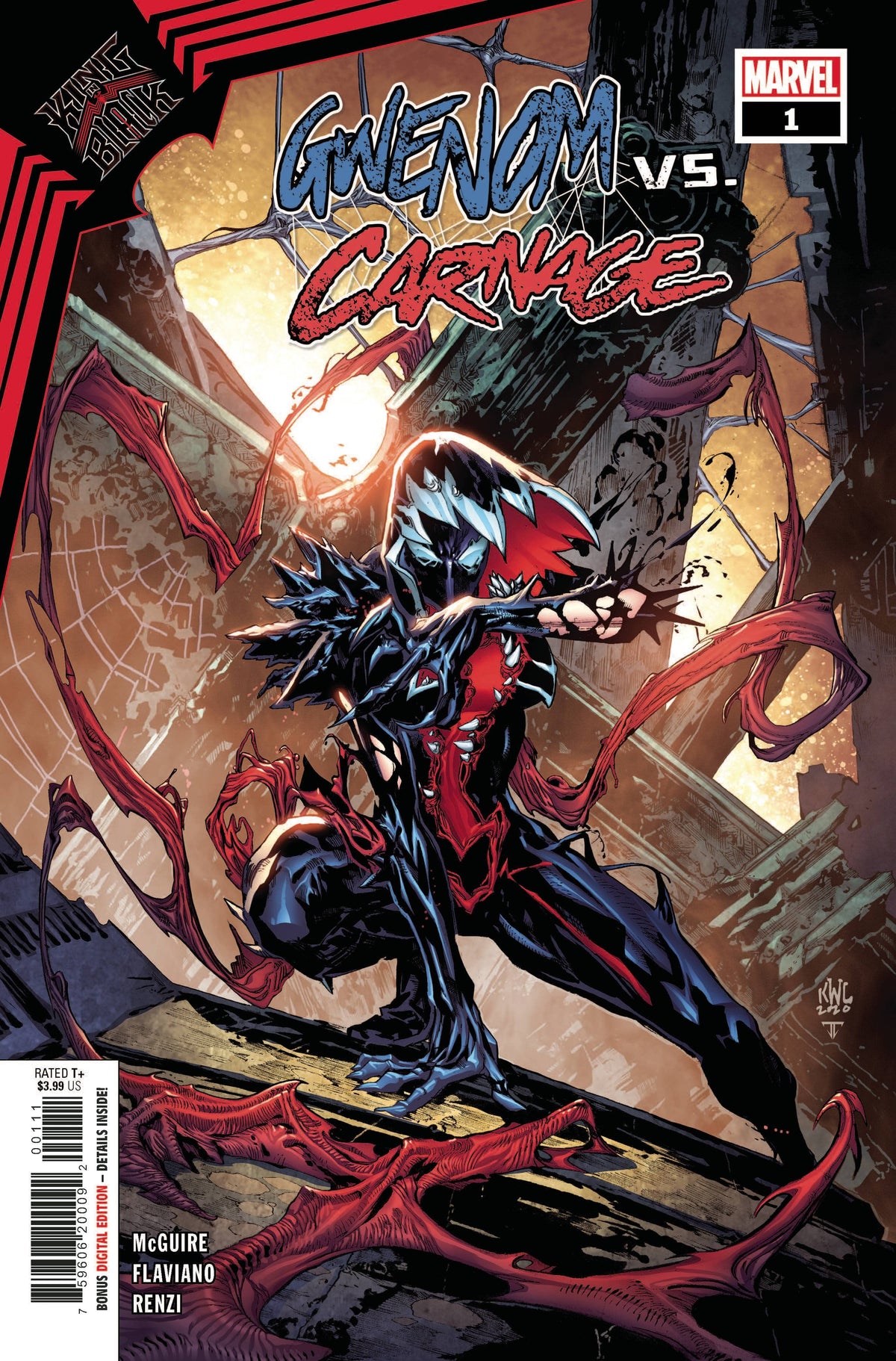 MARVEL COMICS Comic Books KING IN BLACK GWENOM VS CARNAGE #1 (OF 3) 75960620009200111