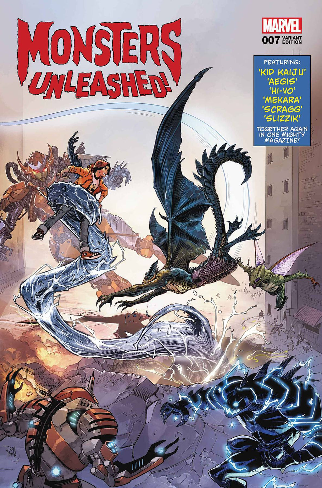 monsters unleashed marvel comics MONSTERS UNLEASHED #7 MORA LH VAR LEG