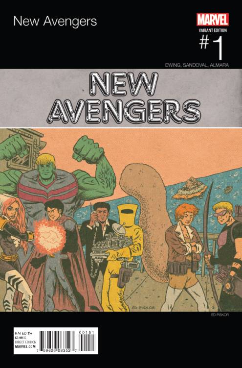 MARVEL COMICS Comic Books NEW AVENGERS #1 PISKOR HIP HOP VAR 75960608352700151