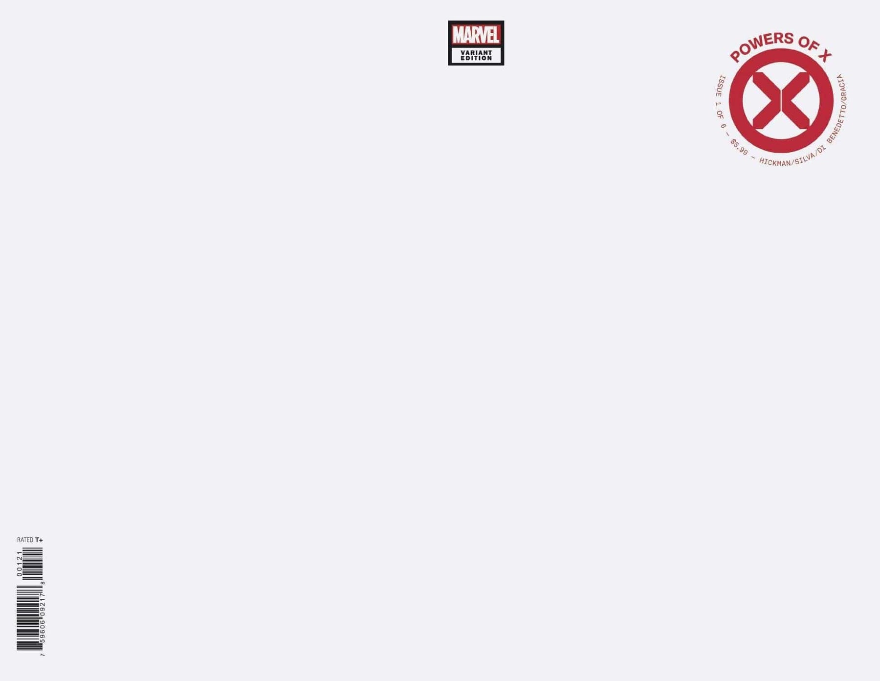 POWERS OF X #1 (OF 6) BLANK VAR