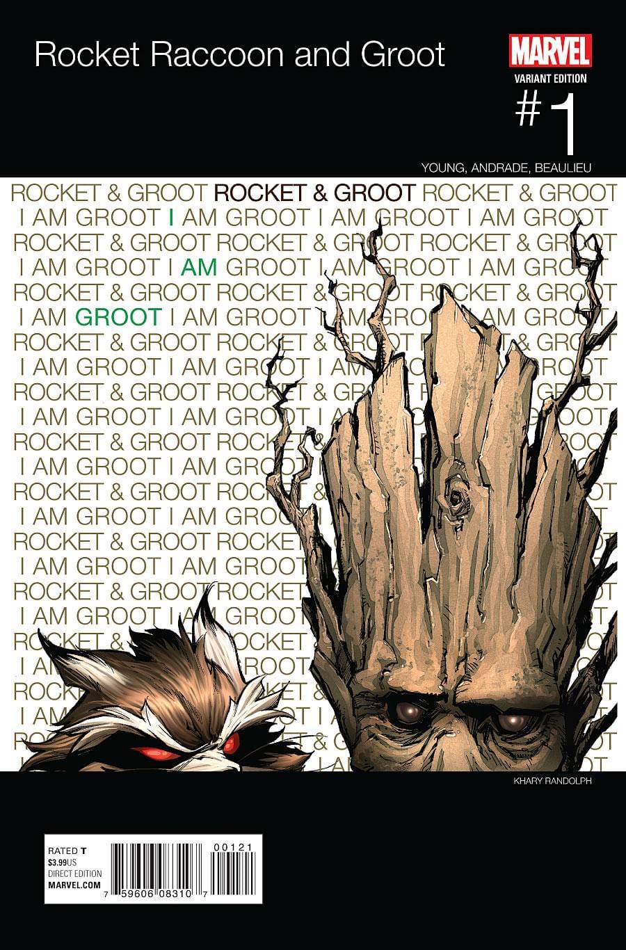 MARVEL COMICS Comic Books ROCKET RACCOON AND GROOT #1 RANDOLPH HIP HOP VAR 75960608310700121