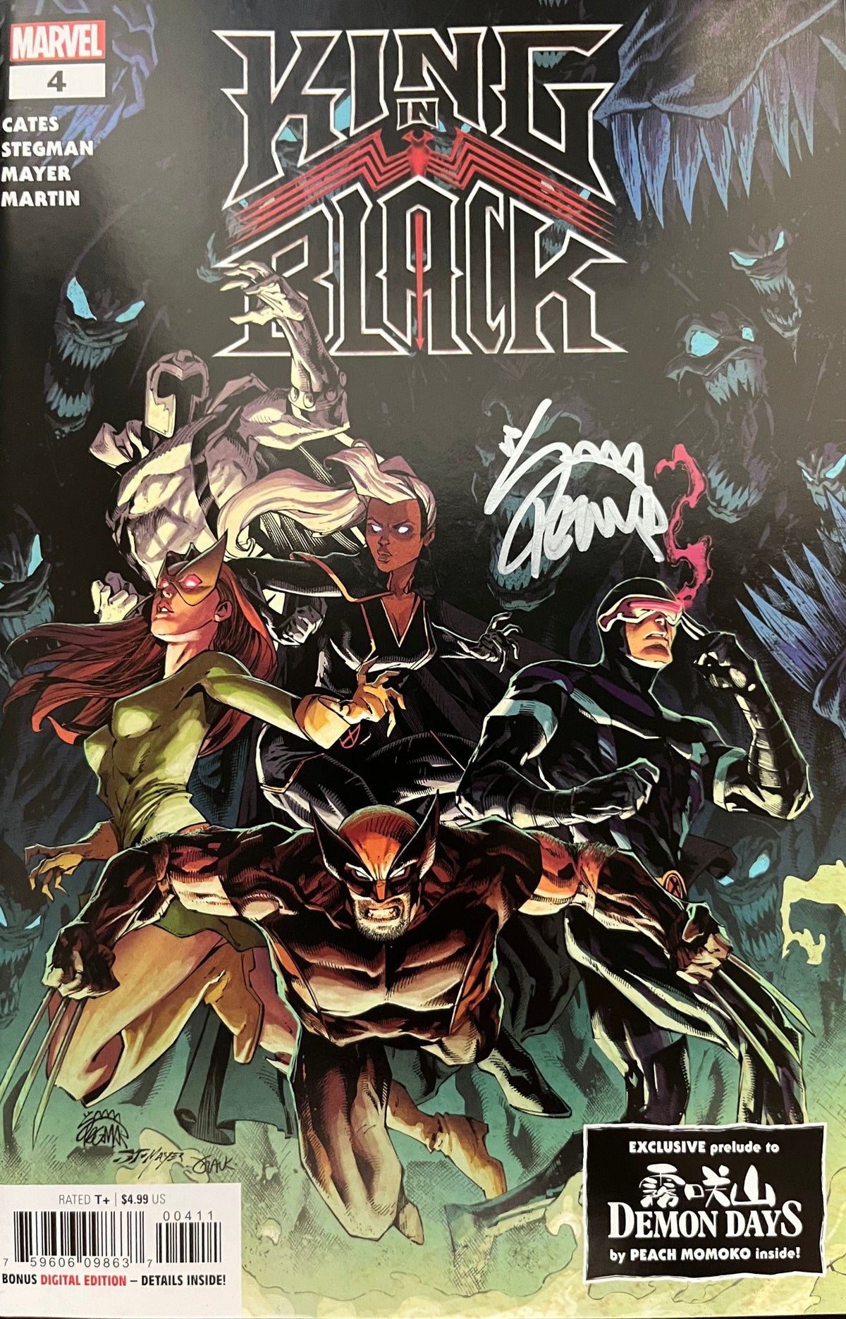 MARVEL COMICS Comic Books > Signed KING IN BLACK #4 [SIGNED BY RYAN STEGMAN] 75960609863700411-SIGNED