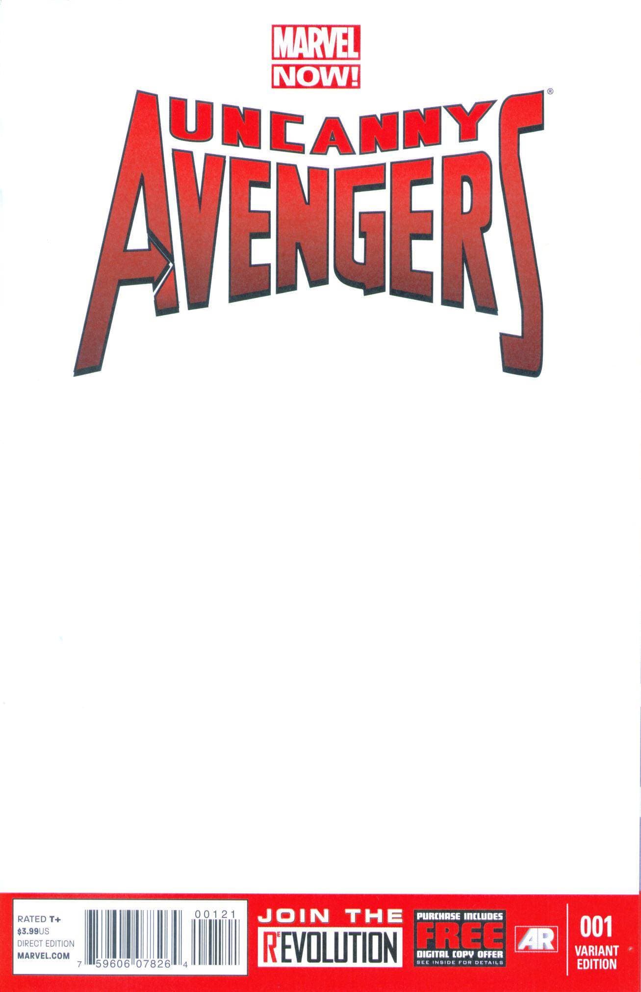 UNCANNY AVENGERS #1 BLANK VAR