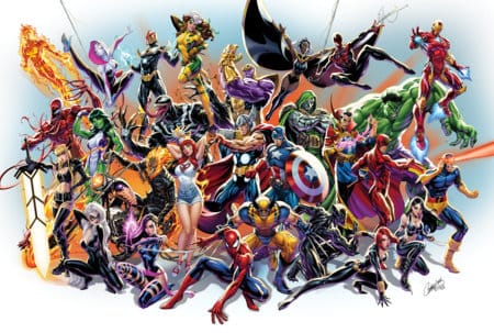 Marvel Decor > Posters Marvel Universe Poster By J. Scott Campbell 759606099009 PRH-75960609900913721