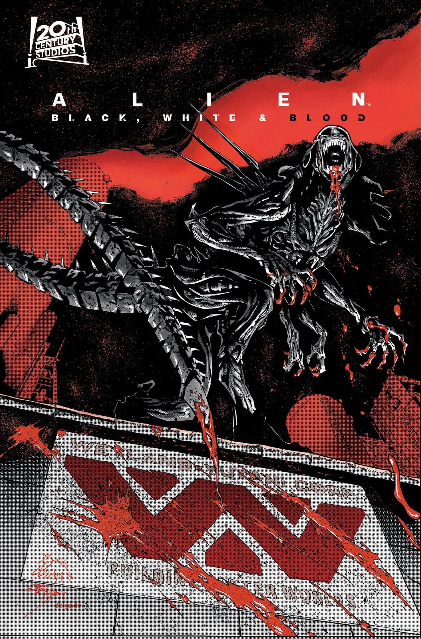 Marvel Graphic Novel ALIEN: BLACK, WHITE & BLOOD 9781302957049 PRH-9781302957049