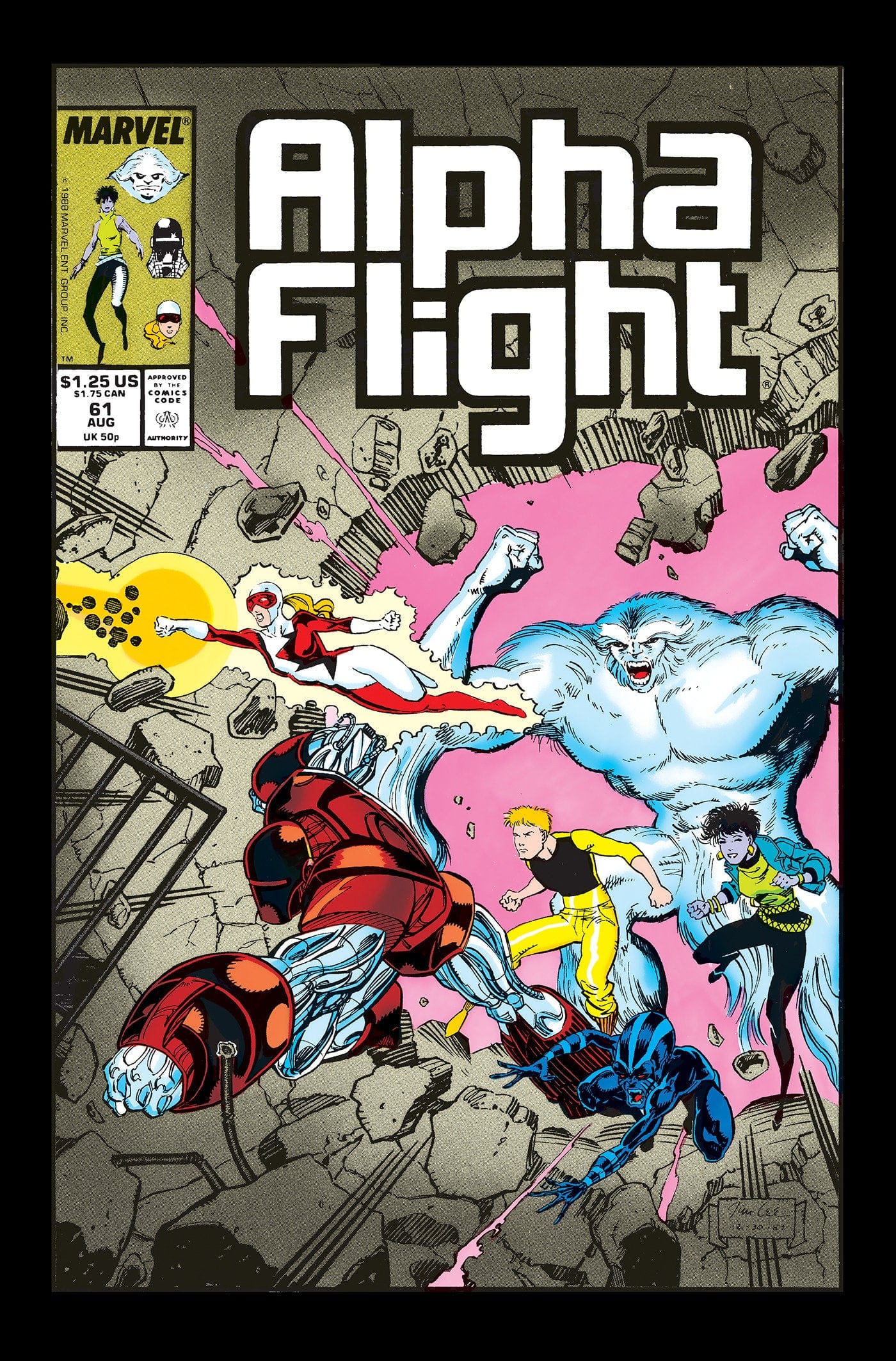 Marvel Graphic Novel Alpha Flight By Mantlo & Lee Omnibus Jim Lee Cover 9781302965389 PRH-9781302965389