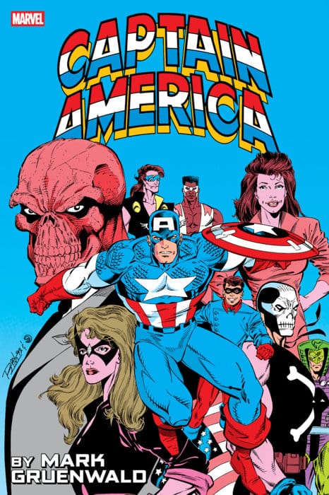 Marvel Graphic Novel Captain America By Mark Gruenwald Omnibus Vol. 3 Ron Lim Cover 9781302968816 PRH-9781302968816