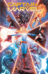 Marvel Graphic Novel Captain Marvel: Highest, Furthest, Fastest Omnibus Carmen Carnero Cover 9781302955786 PRH-9781302955786