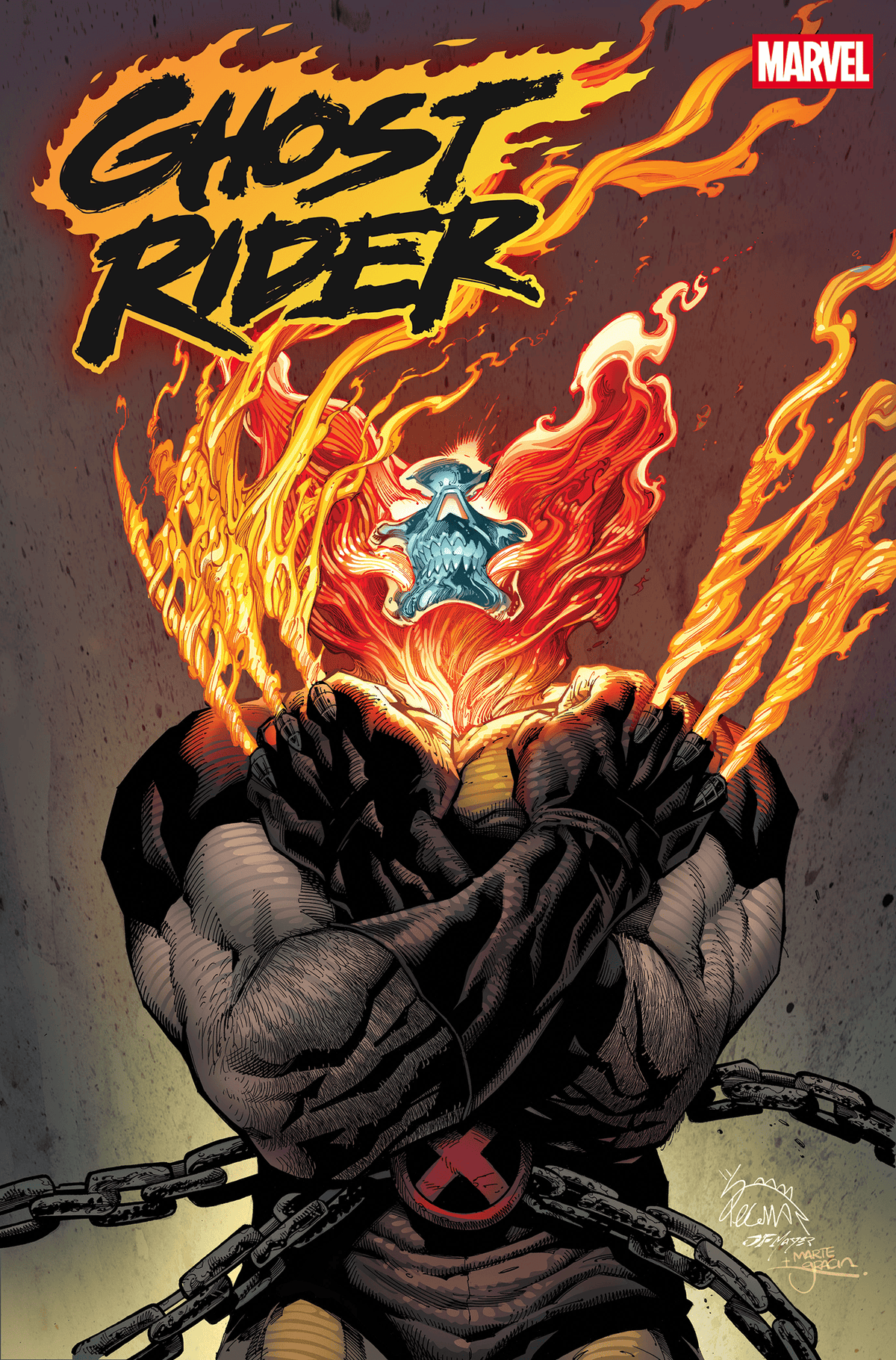 Marvel Graphic Novel Ghost Rider By Benjamin Percy Omnibus Ryan Stegman Cover [DM Only] HC 9781302966683 PRH-9781302966683