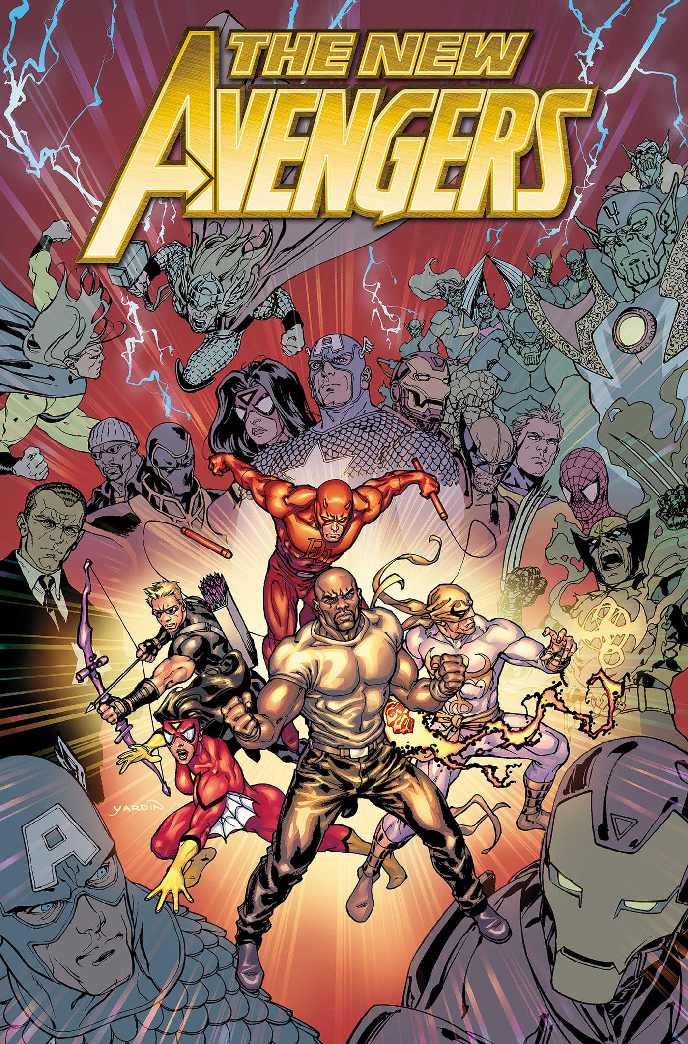 Marvel Graphic Novel New Avengers Omnibus Vol. 3 David Yardin Cover [DM Only] 9781302969745 PRH-9781302969745