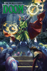 Marvel Graphic Novel One World Under Doom Omnibus Ben Harvey Cover HC (Release Date: 03/09/2027) 9781302972509 PRH- 9781681379838