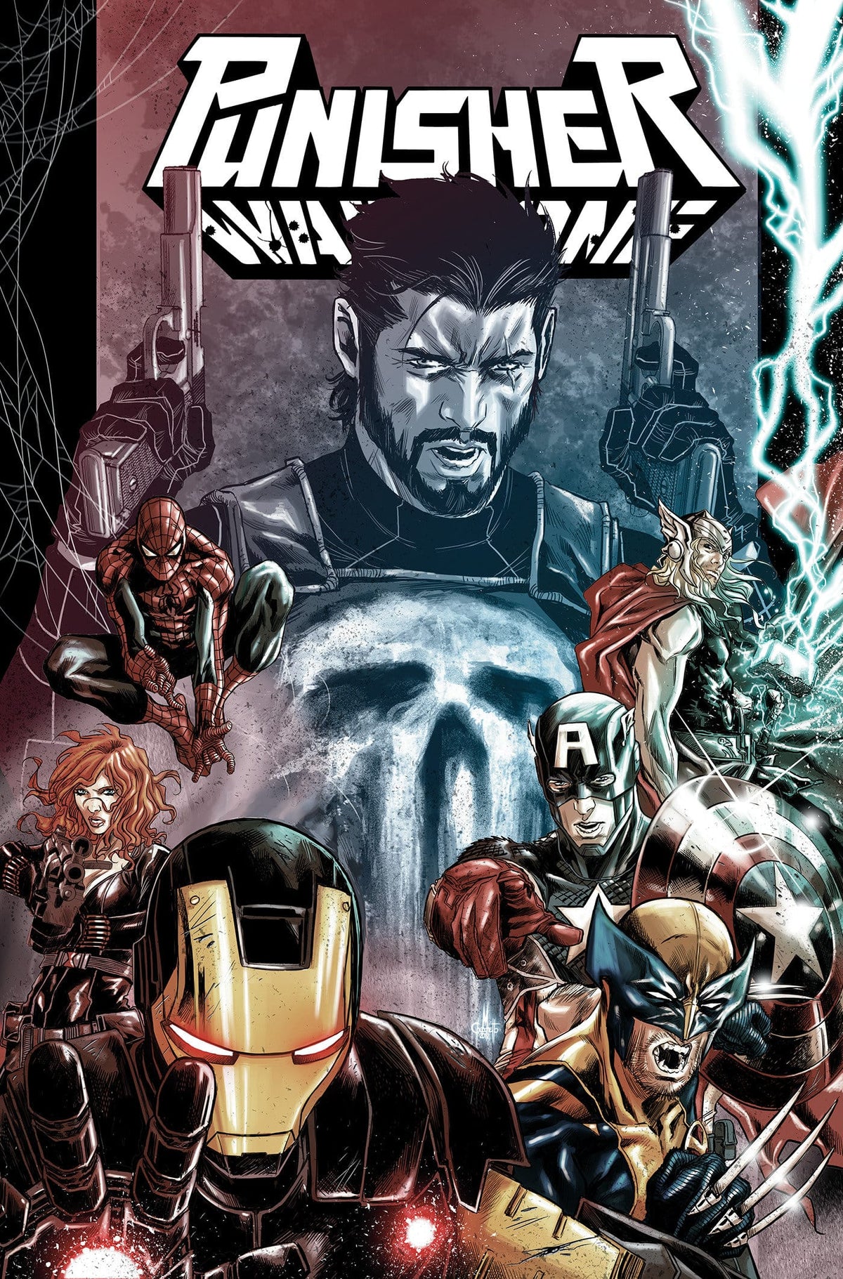 Marvel Graphic Novel Punisher: Enter The War Zone Omnibus Marco Checchetto Cover HC (Release Date: 04/06/2027) 9781302970932 PRH-9781302970932
