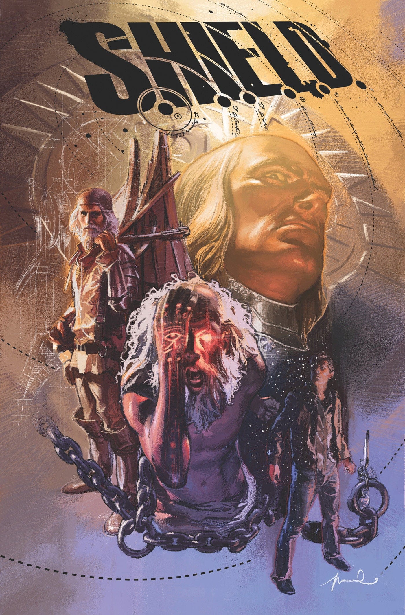 Marvel Graphic Novel S.H.I.E.L.D. BY HICKMAN & WEAVER OMNIBUS GERALD PAREL COVER 9781302966386 PRH-9781302966386