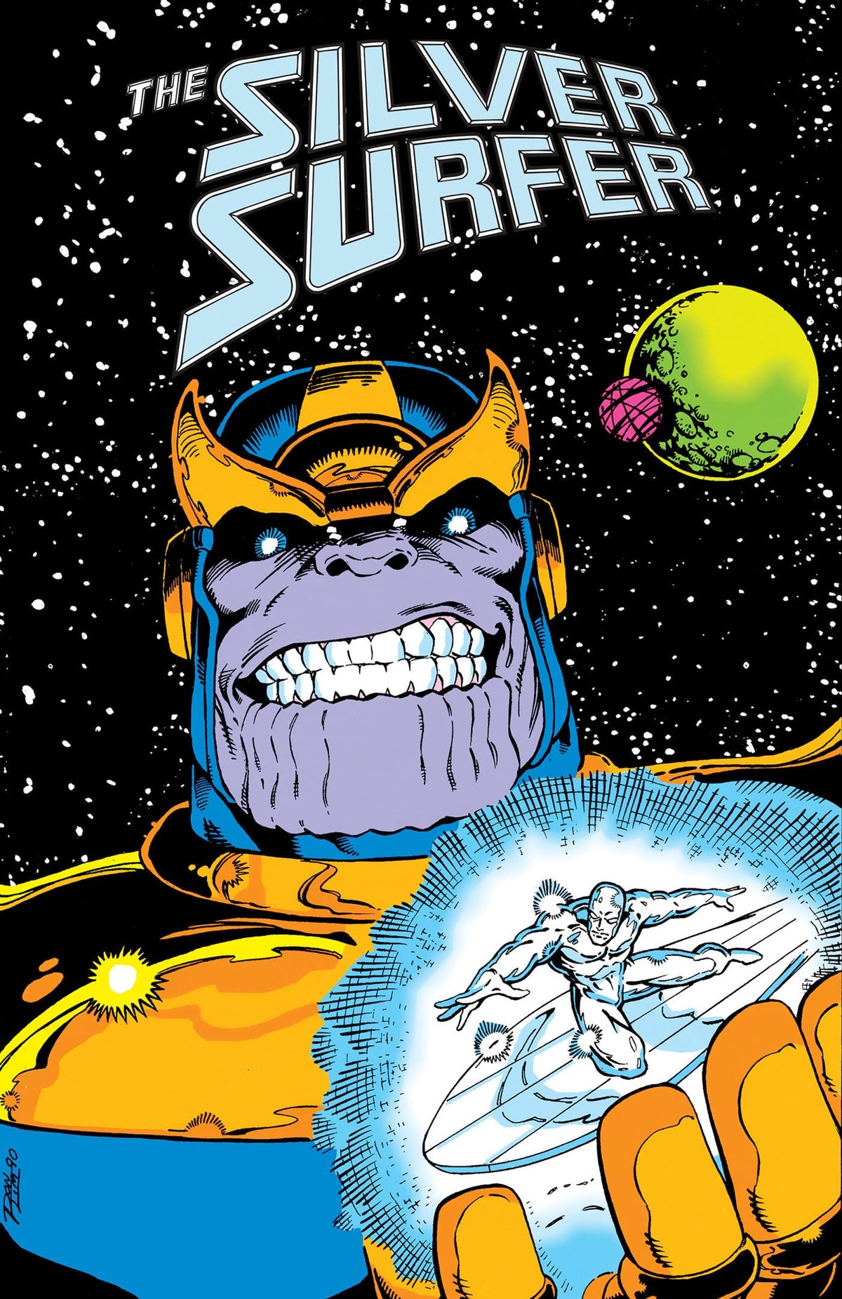 Marvel Graphic Novel Silver Surfer: The Infinity Gauntlet Omnibus Ron Lim Marvel Age Cover [DM Only] HC 9781302969844 PRH-9781302969844