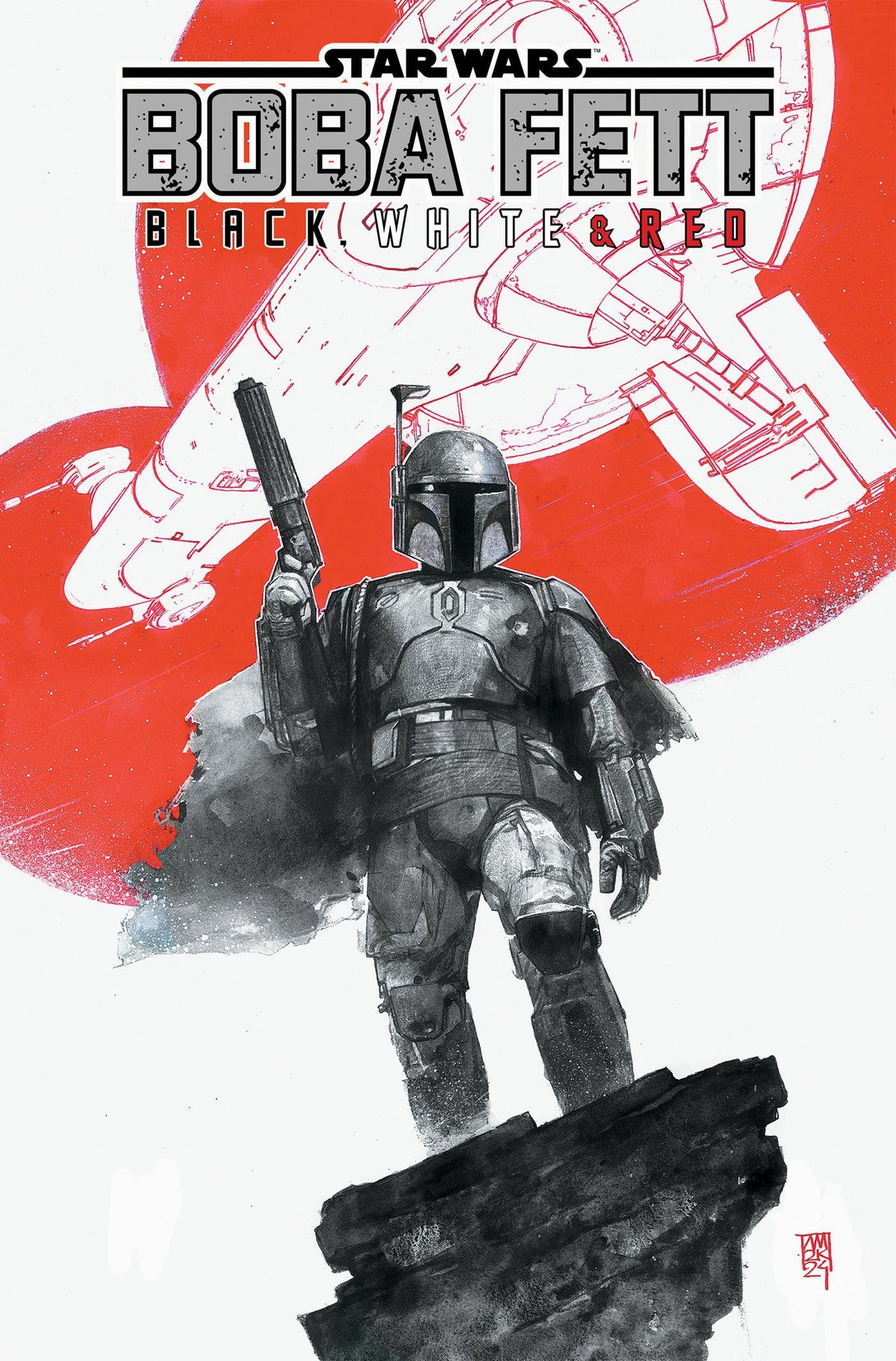 Marvel Graphic Novel Star Wars: Boba Fett - Black, White & Red Treasury Edition TP 9781302963750 PRH-9781302963750