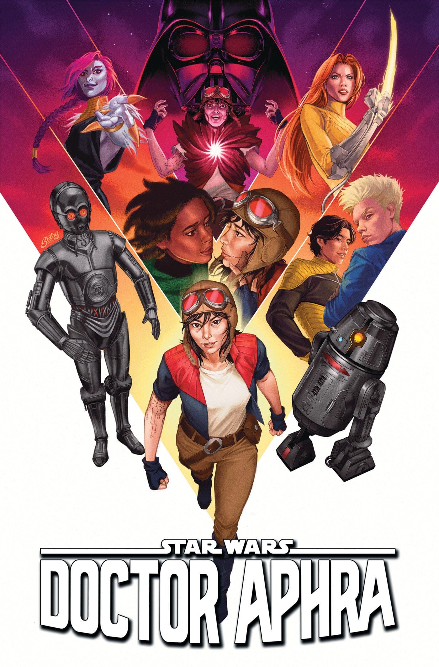 Marvel Graphic Novel Star Wars: Doctor Aphra - Friends And Enemies Omnibus Betsy Cola Cover [DM Only] HC 9781302961312 PRH-9781302961312