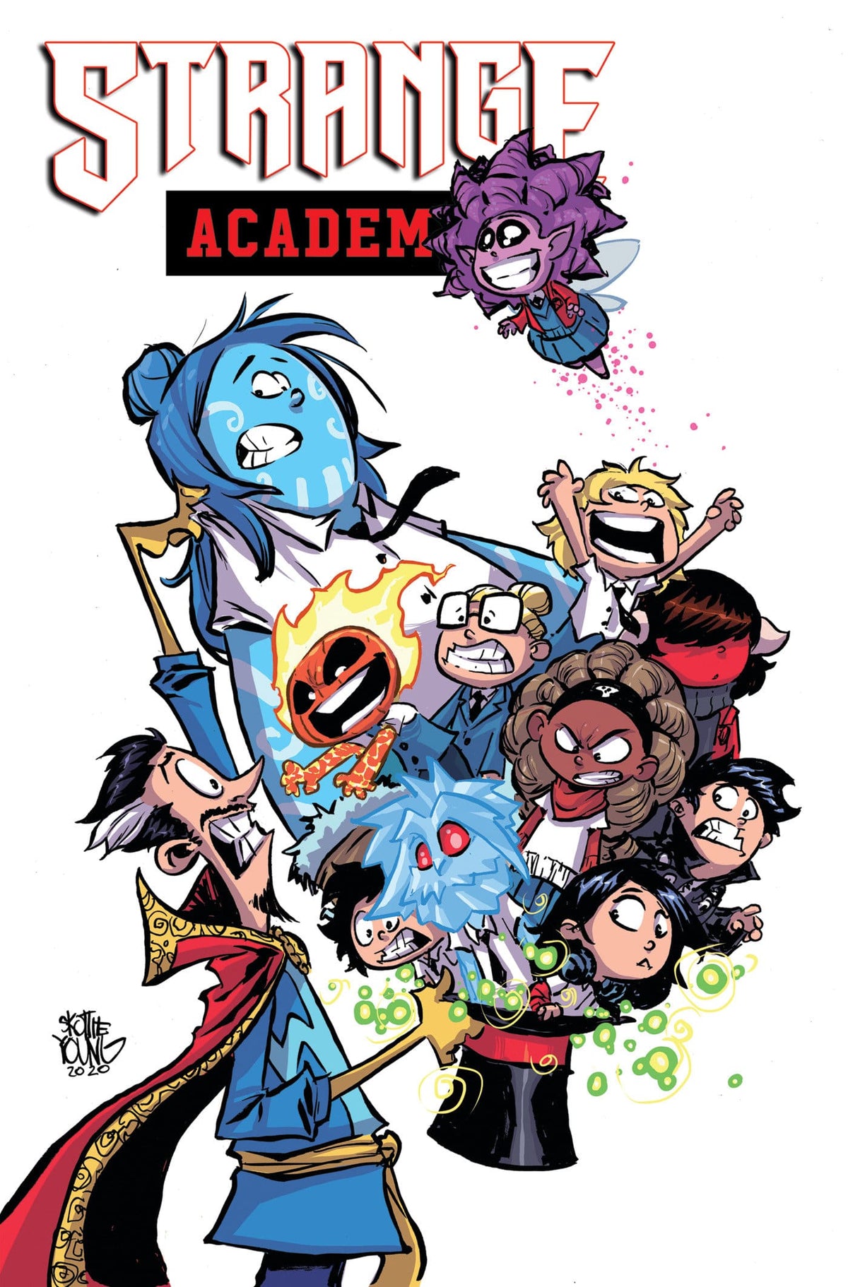 Marvel Graphic Novel Strange Academy Omnibus Skottie Young Cover HC [DM Only] 9781302961350 PRH-9781302961350