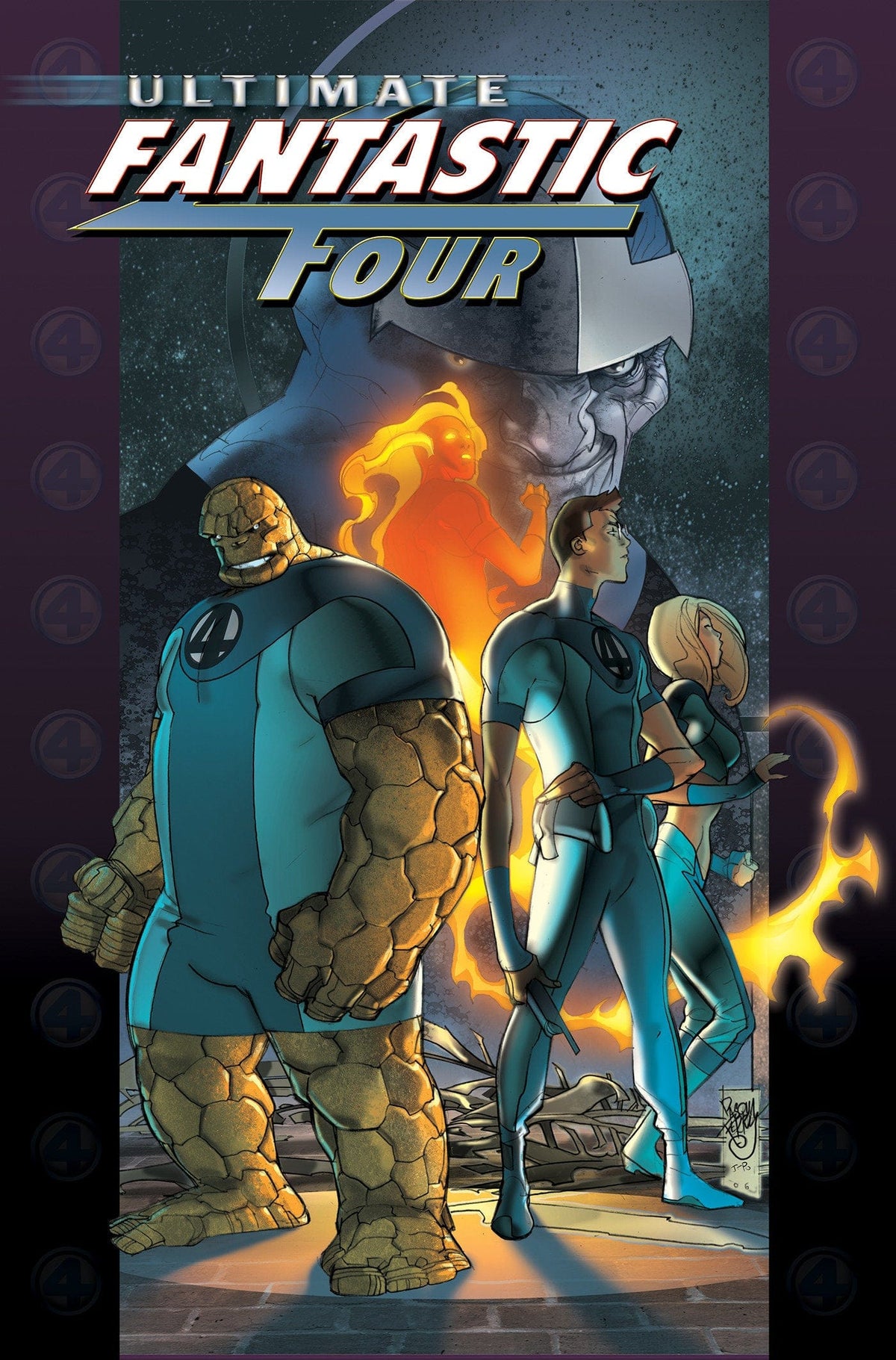 Marvel Graphic Novel Ultimate Fantastic Four Omnibus Vol. 2 Pasual Ferry Thanos Cover [DM Only] HC 9781302967987 PRH-9781302967987