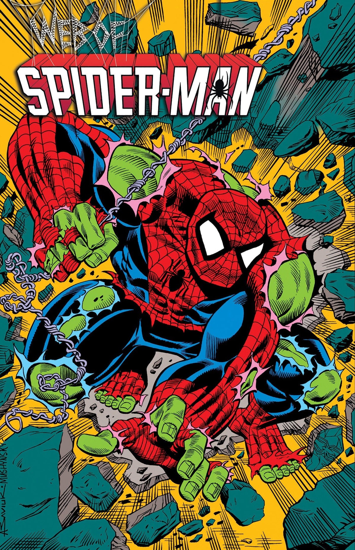Marvel Graphic Novel Web Of Spider-Man Omnibus Vol. 2 Alex Saviuk Cover [DM Only] HC 9781302968588 PRH-9781302968588