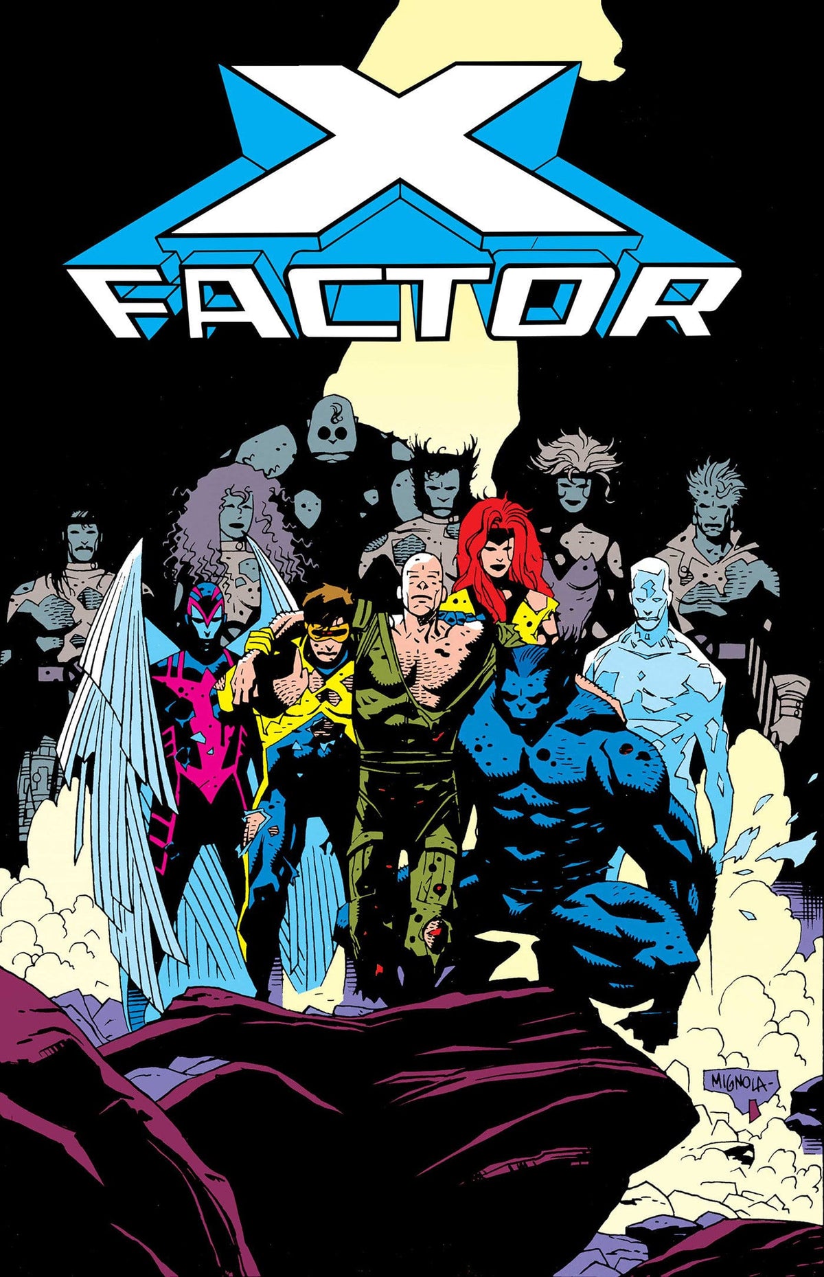 Marvel Graphic Novel X-Factor: The Original X-Men Omnibus Vol. 3 Mike Mignola Cover [DM Only] 9781302970192 PRH-9781302970192