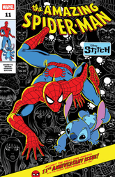 Marvel PRH Comic Books AMAZING SPIDER-MAN #11 LUCIANO VECCHIO DISNEY STITCH VARIANT 75960621001501122 PRH-75960621001501122