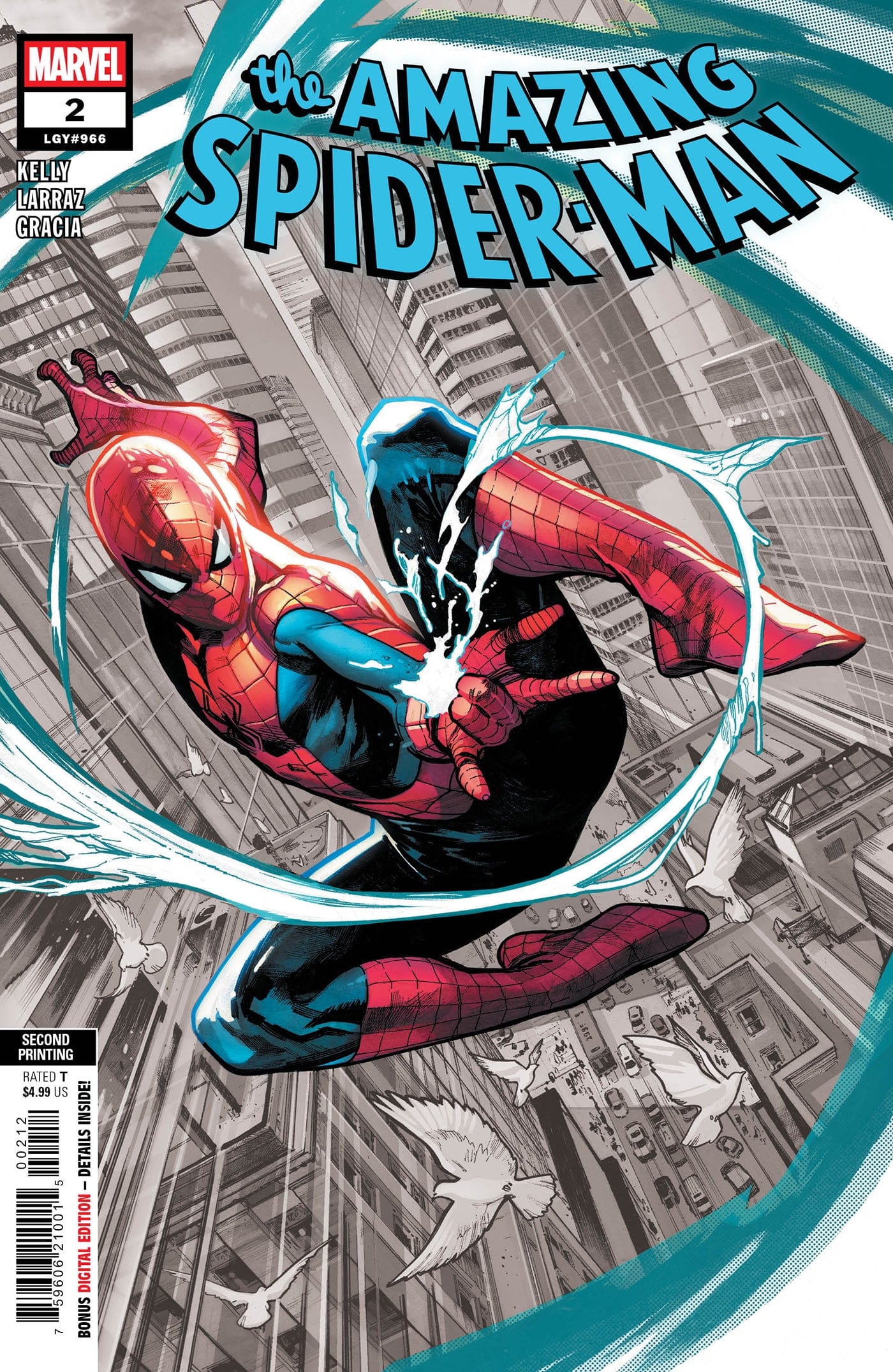 AMAZING SPIDER-MAN #2 PEPE LARRAZ 2ND PRINTING VARIANT