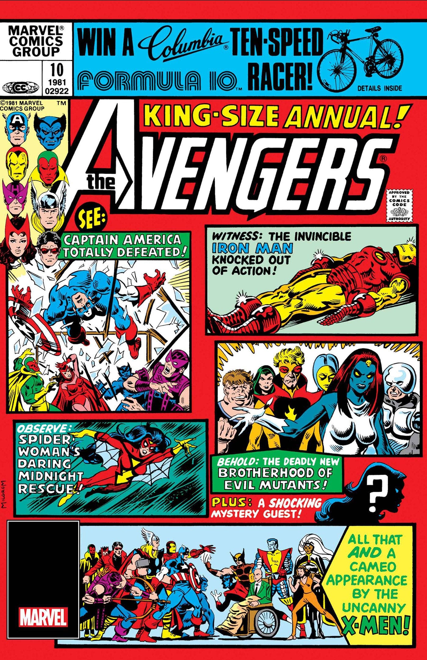 AVENGERS ANNUAL #10 FACSIMILE ED FOIL VAR