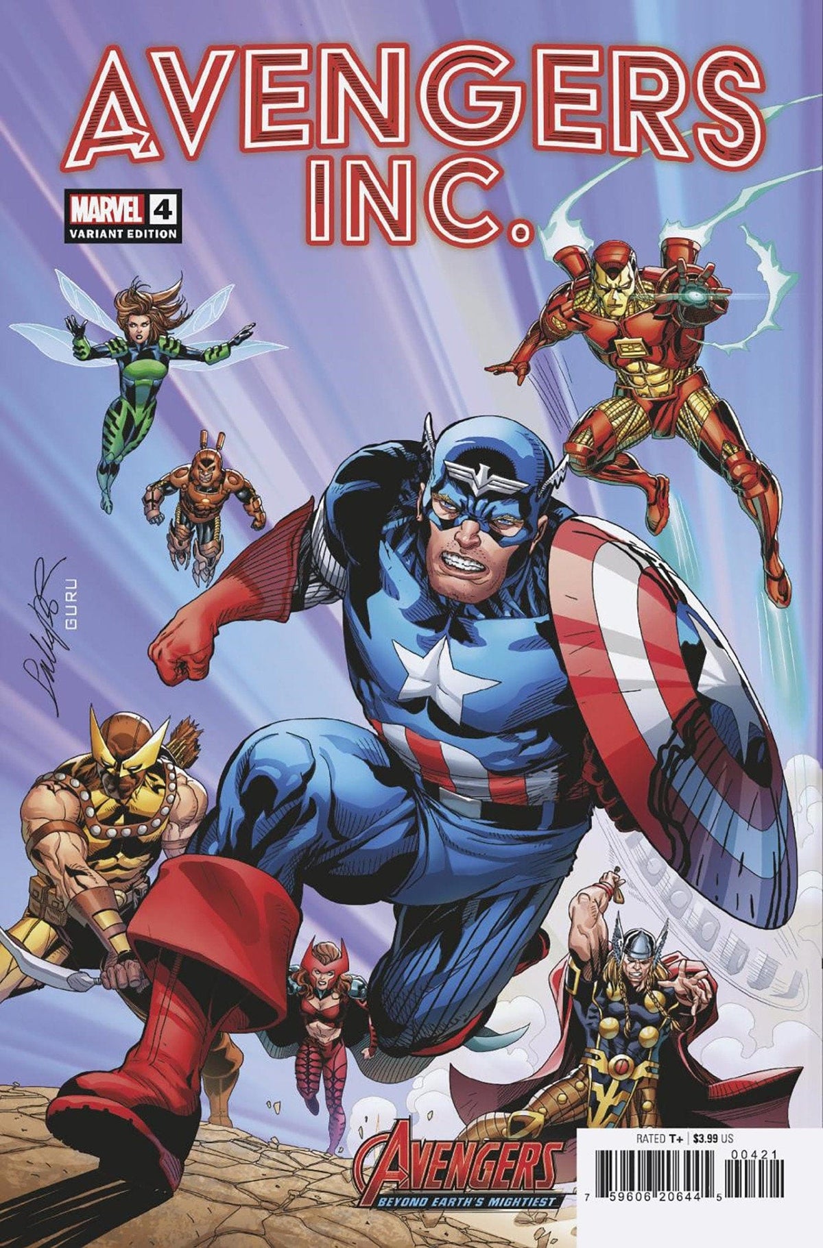 Marvel PRH Comic Books AVENGERS INC #4 SALVADOR LARROCA AVENGERS 60TH VAR 75960620644500421 OCT230697