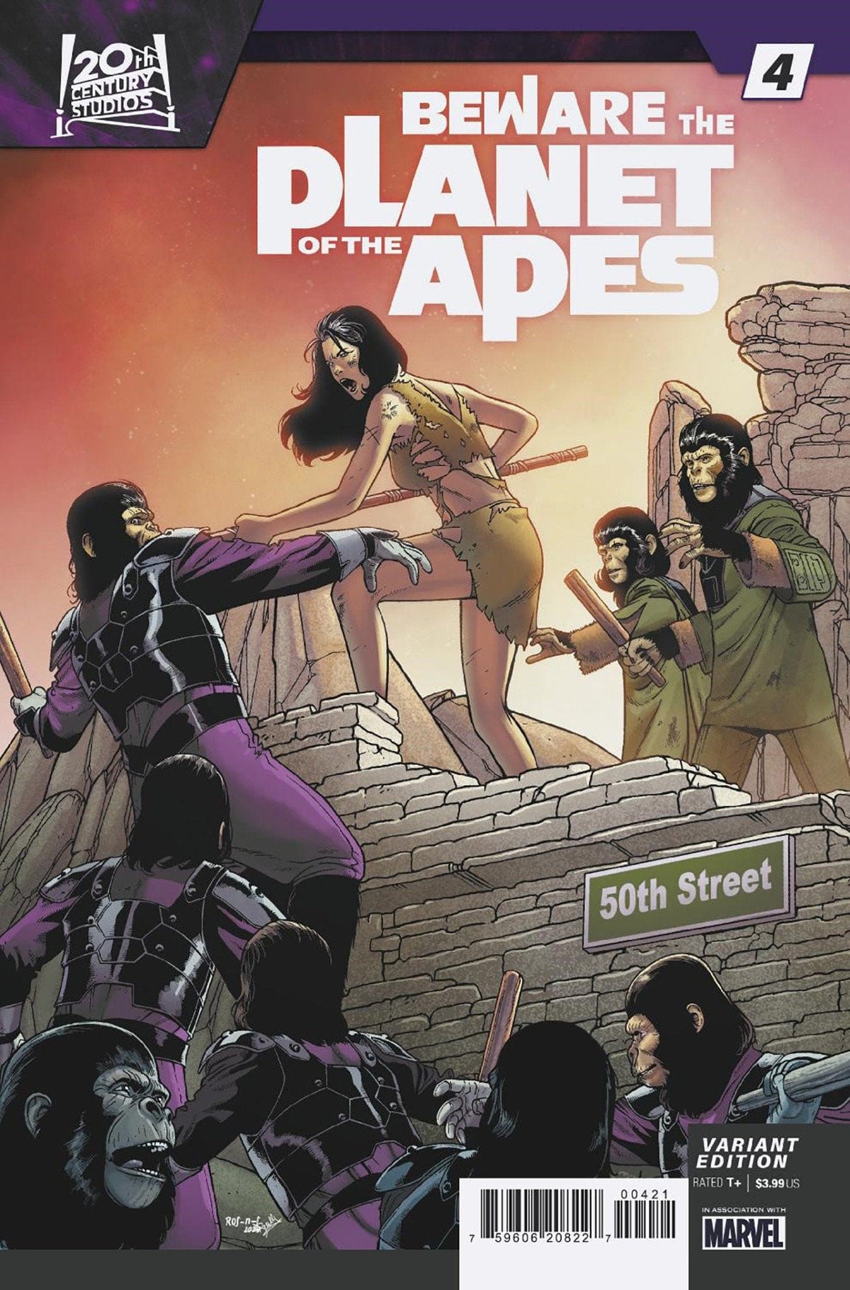 MARVEL PRH Comic Books BEWARE THE PLANET OF THE APES #4 RAMON ROSANAS VAR 75960620822700421 FEB240786