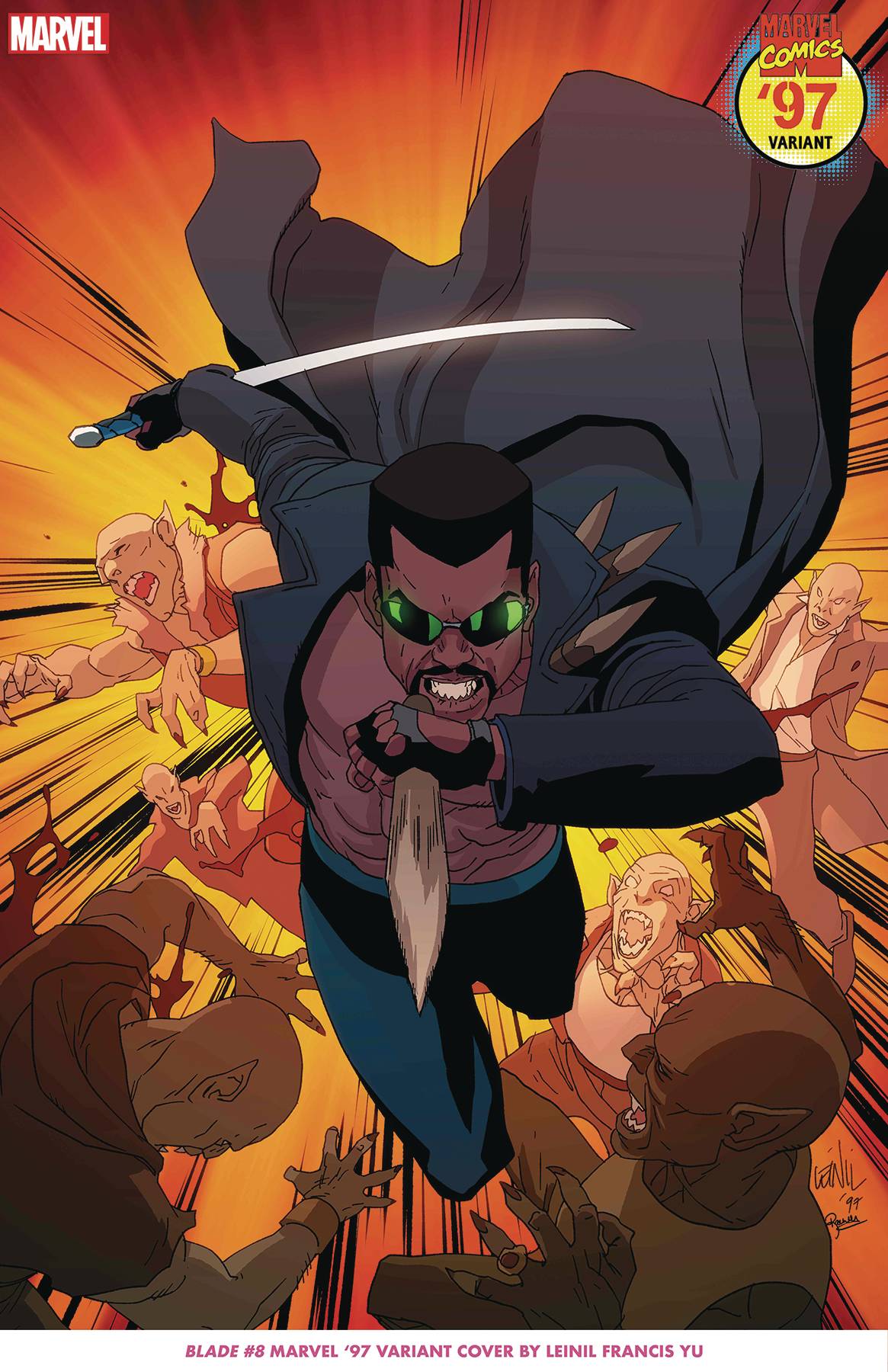 MARVEL PRH Comic Books Blade #8 Leinel Yu Marvel 97 Var 75960620585100821 DEC230709