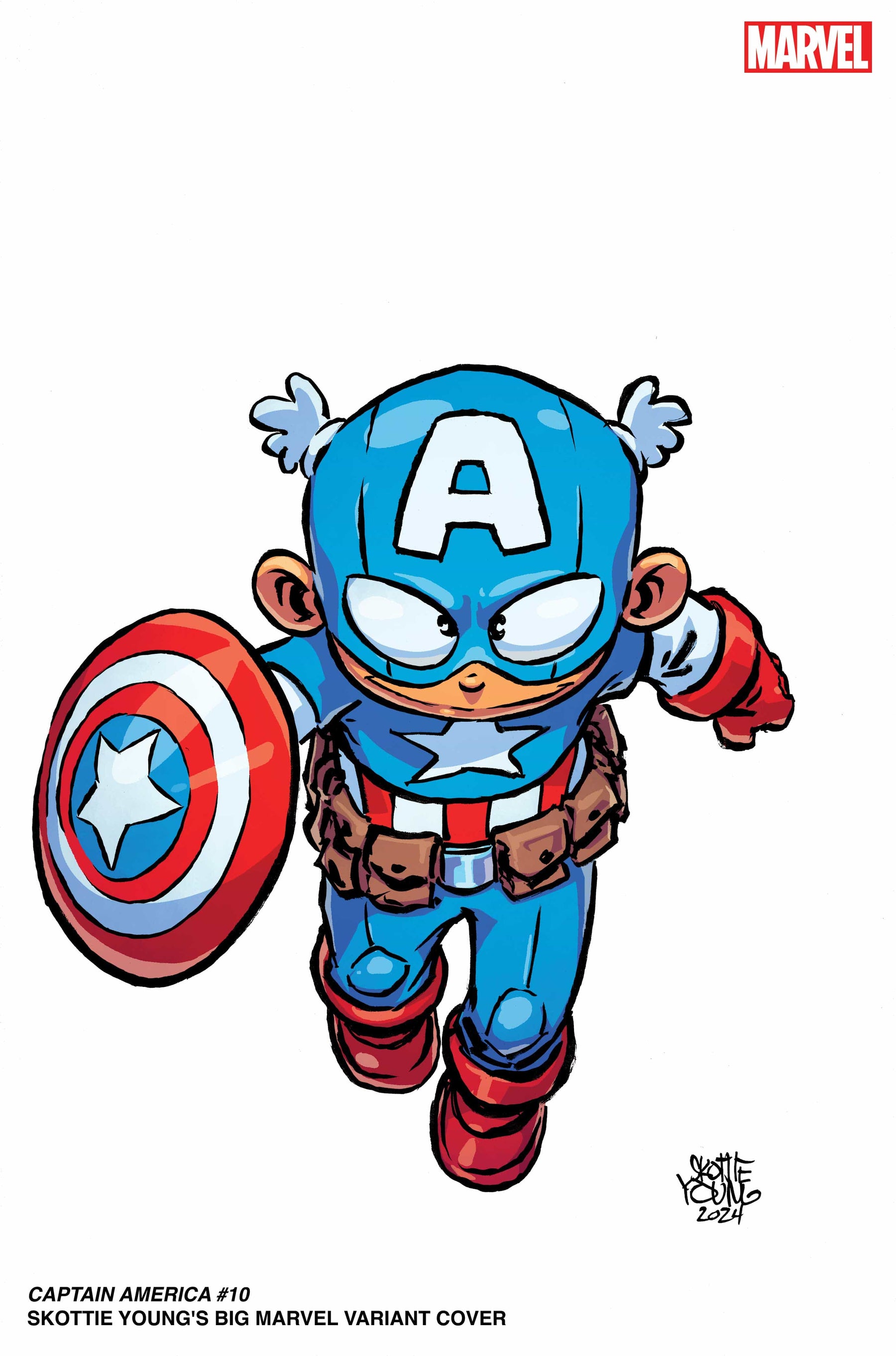 CAPTAIN AMERICA #10 SKOTTIE YOUNG BIG MARVEL VAR