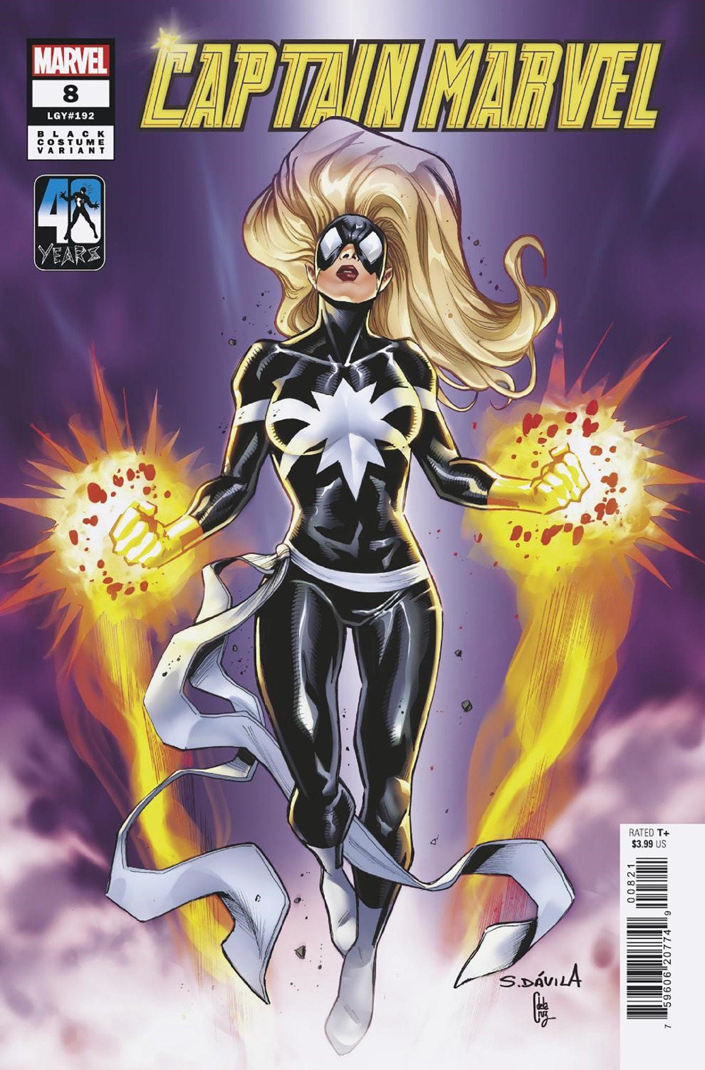 CAPTAIN MARVEL #8 SERGIO DAVILA BLACK COSTUME VAR