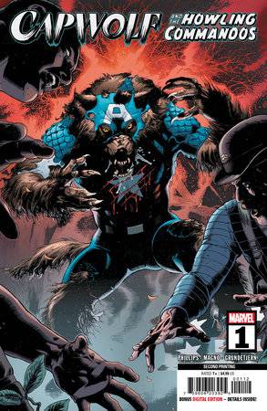 Marvel PRH Comic Books CAPWOLF HOWLING COMMANDOS #1 2ND PTG CARLOS MAGNO VAR 75960620392500112 SEP238939