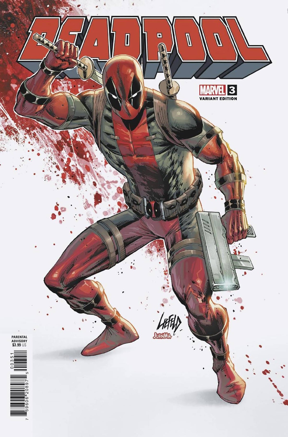 MARVEL PRH Comic Books DEADPOOL #3 ROB LIEFELD VAR 75960620897500351 APR240573