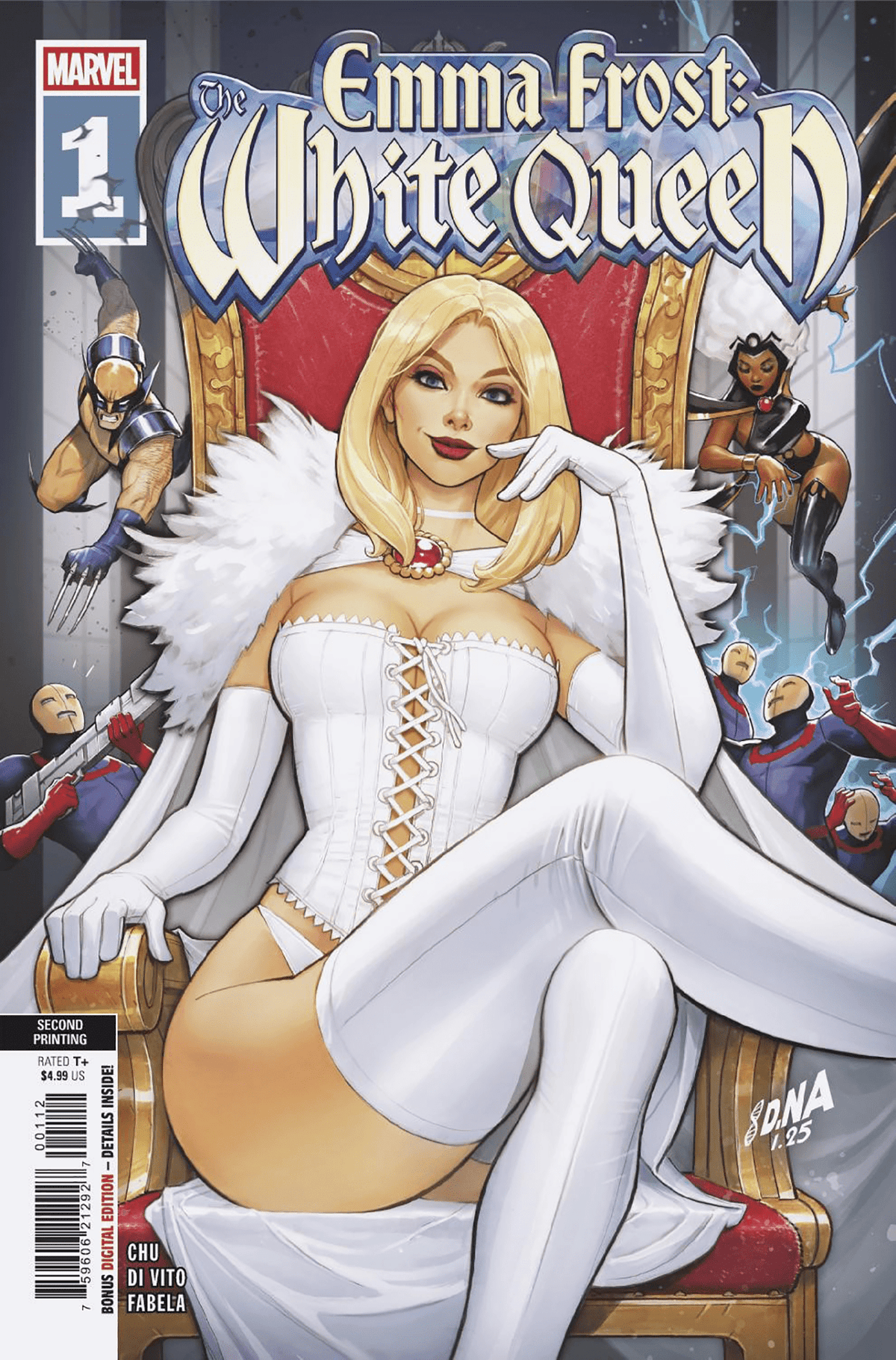 Marvel PRH Comic Books EMMA FROST: THE WHITE QUEEN #1 DAVID NAKAYAMA 2ND PRINTING VARIANT 75960621292700112 PRH-75960621292700112