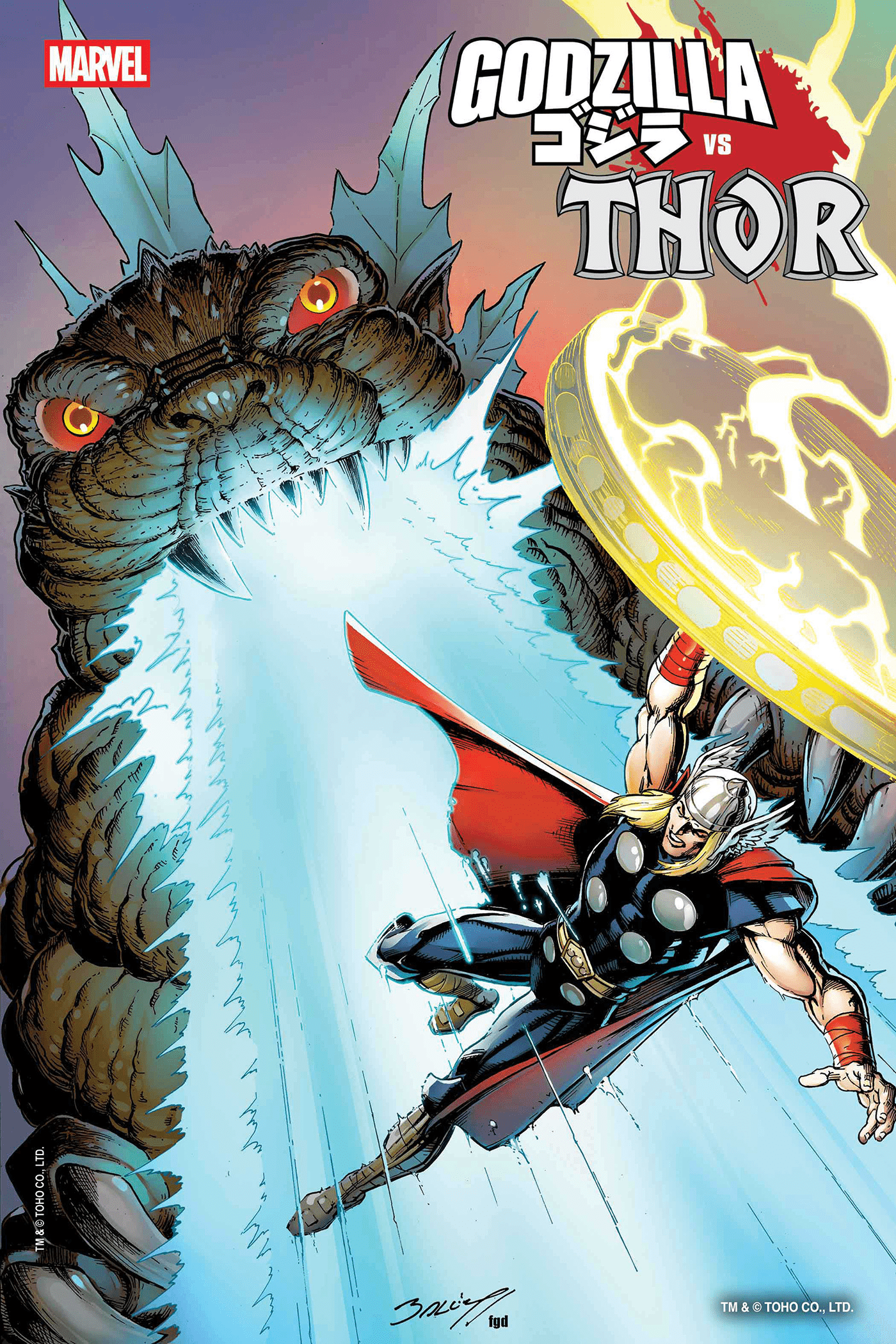 GODZILLA VS. THOR #1 MARK BAGLEY 2ND PRINTING VARIANT