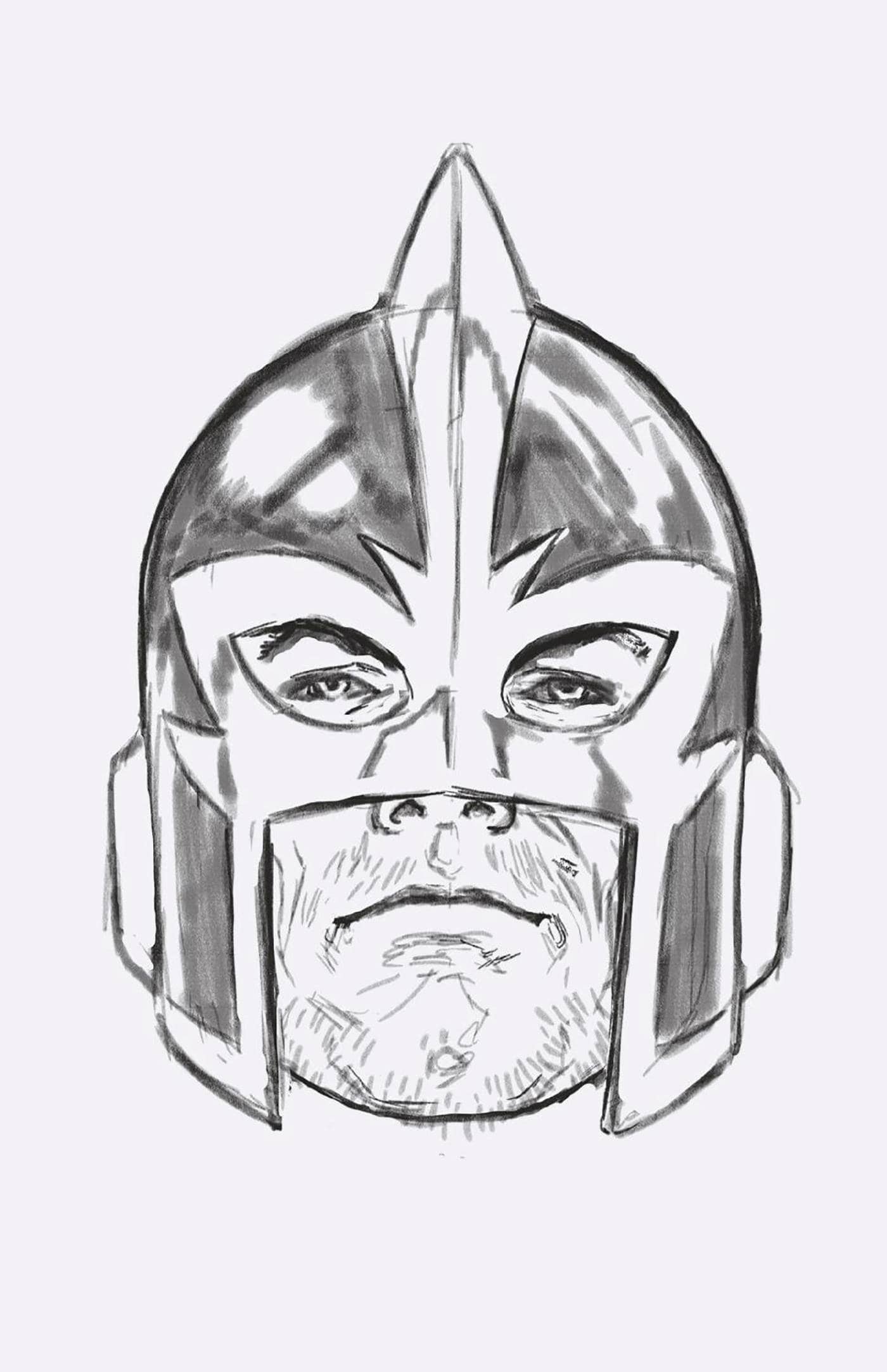 AVENGERS #11 1:50 INCV  BROOKS HEADSHOT SKETCH VIR VAR
