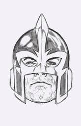 MARVEL PRH Comic Books > Incentives AVENGERS #11 1:50 INCV  BROOKS HEADSHOT SKETCH VIR VAR 75960620426701116 JAN240742