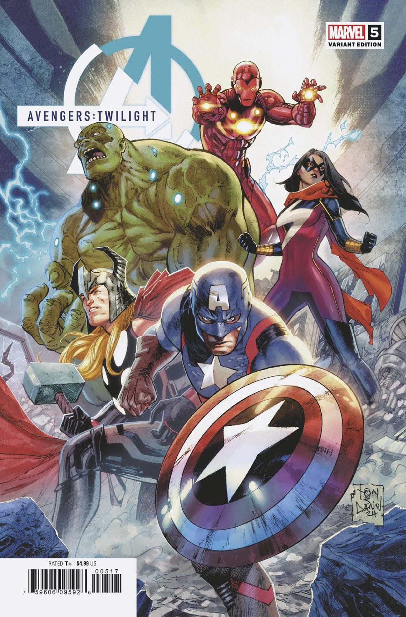 AVENGERS TWILIGHT #5 1:25 INCV TONY DANIEL VAR